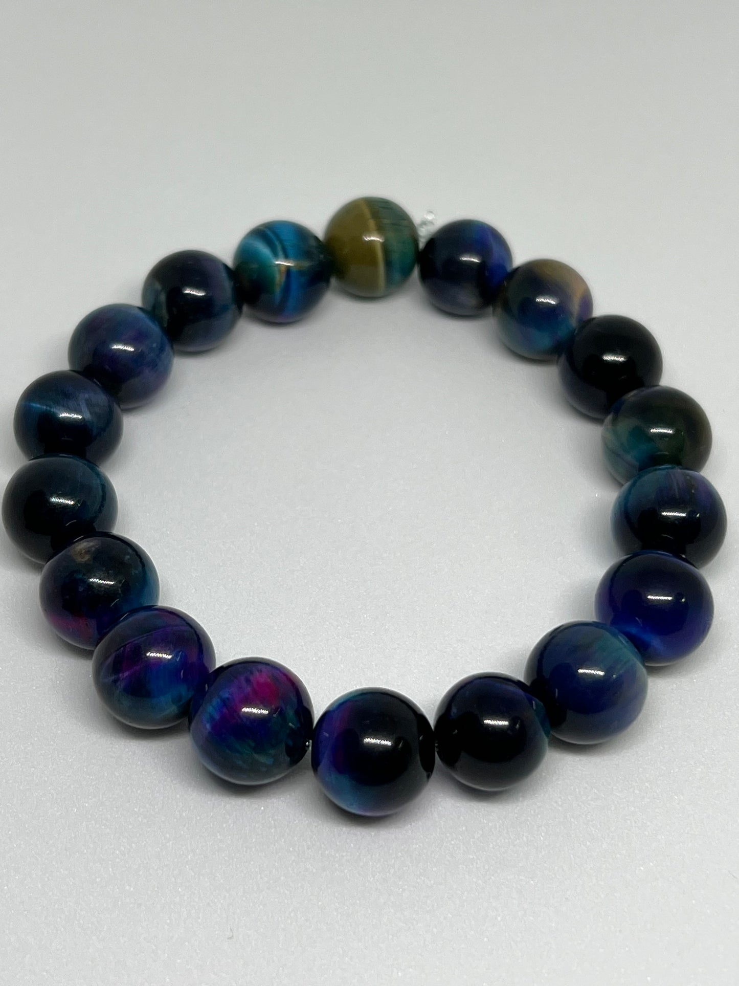 Galaxy Tiger’s Eye 12mm Bracelet