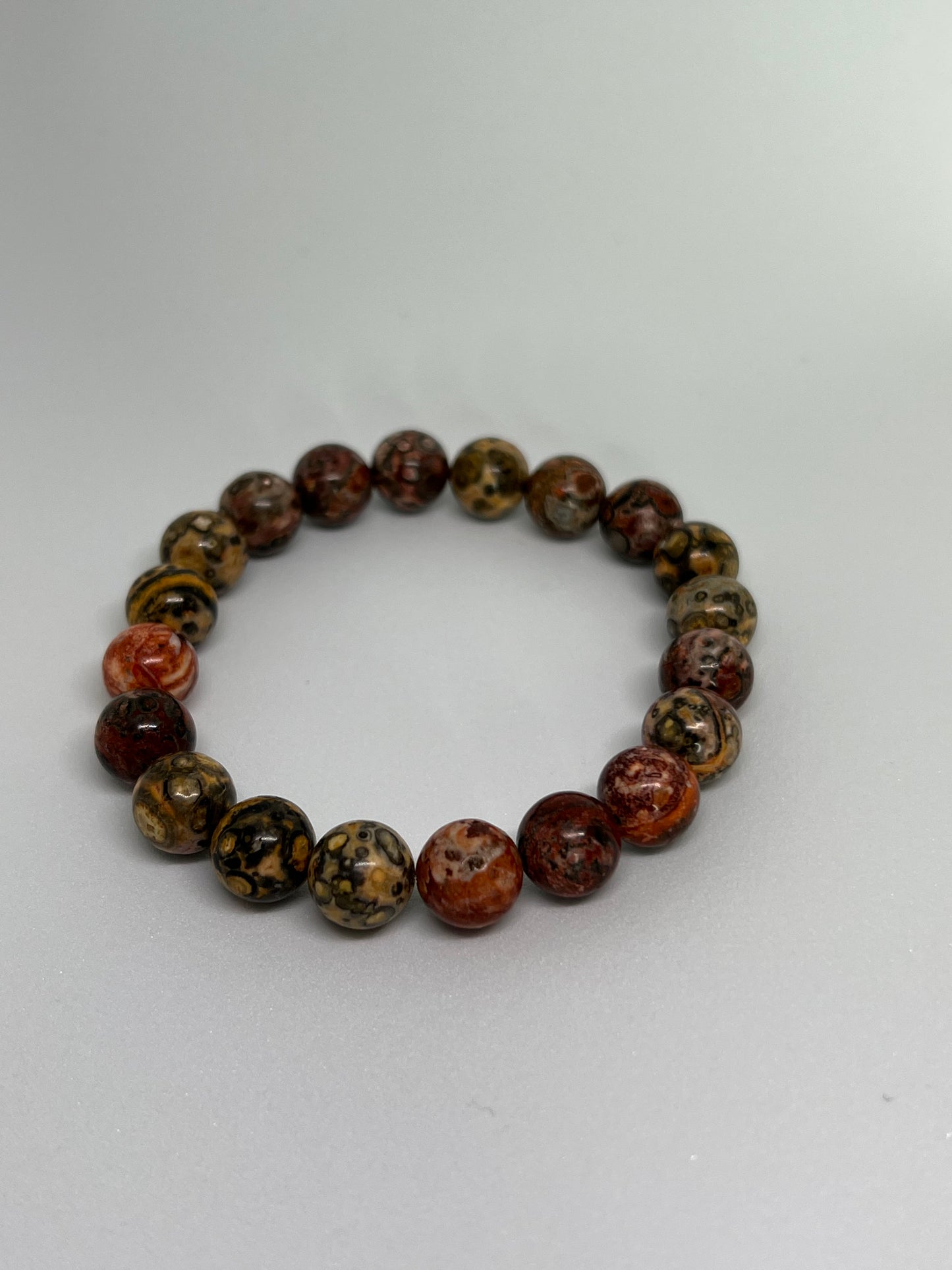 Red Leopardskin Jasper 10mm