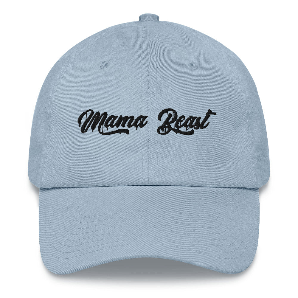 Mama Beast Embroidered Drip Print Dad hat