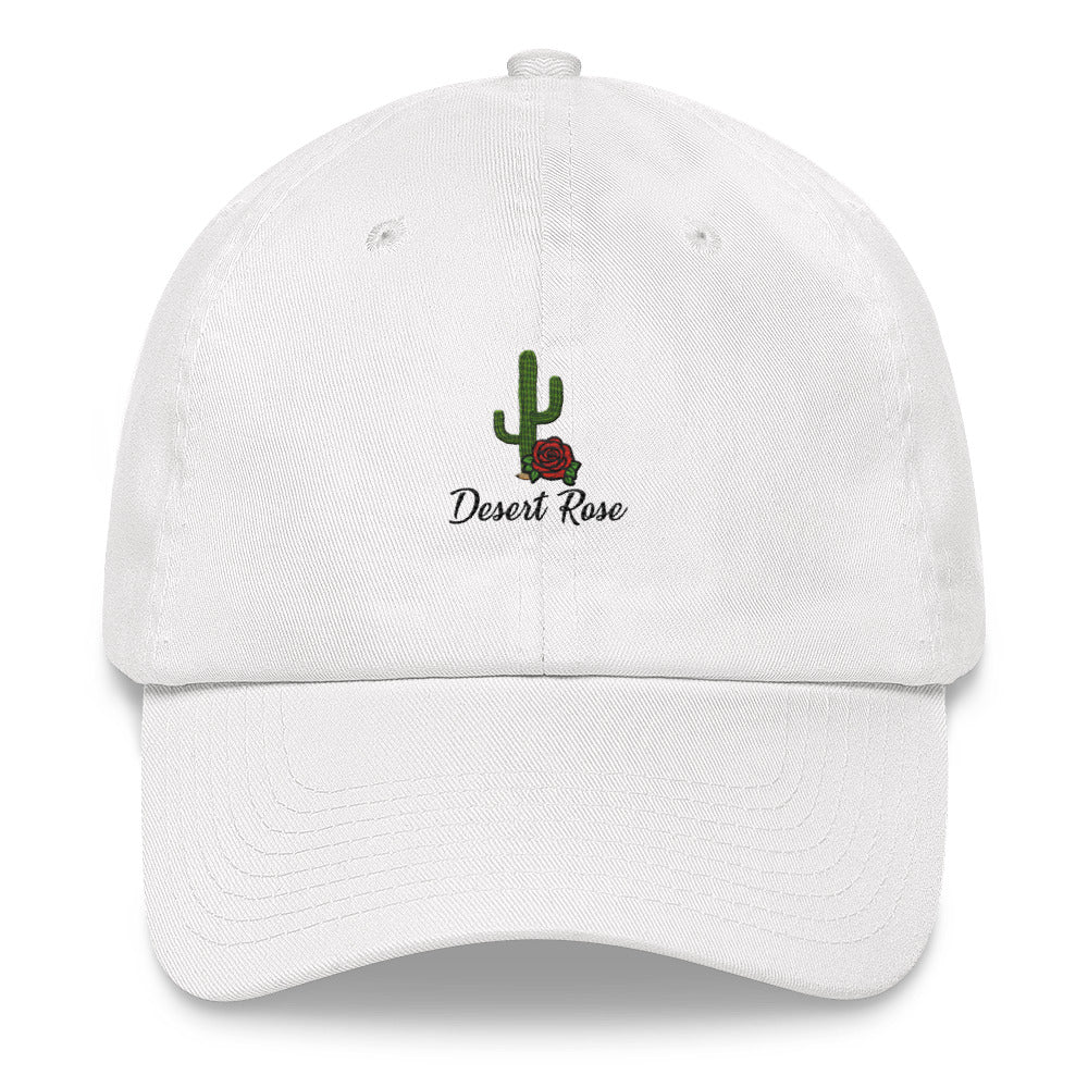 Black Print Desert Rose Dad hat