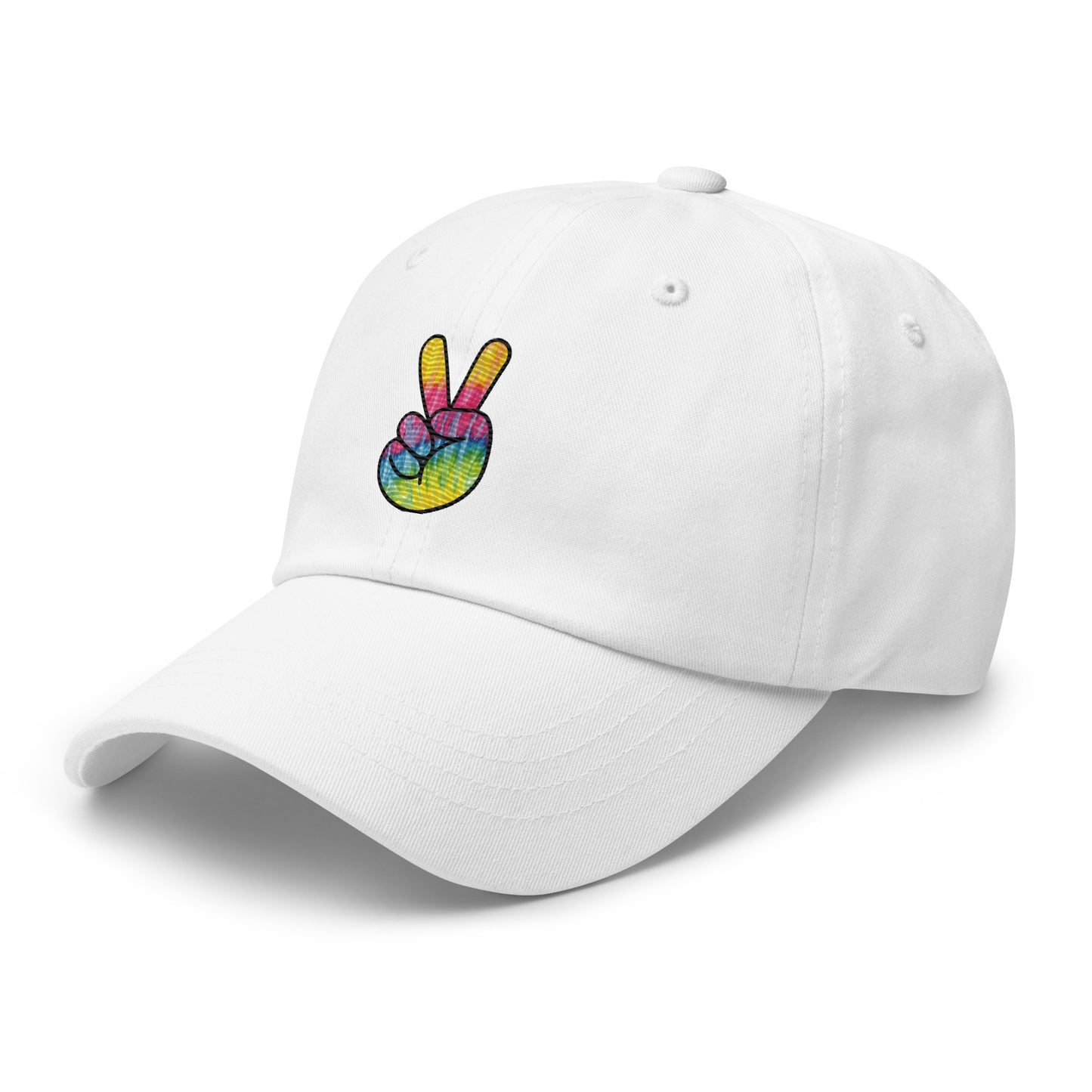 Tie Dye Peace Dad hat