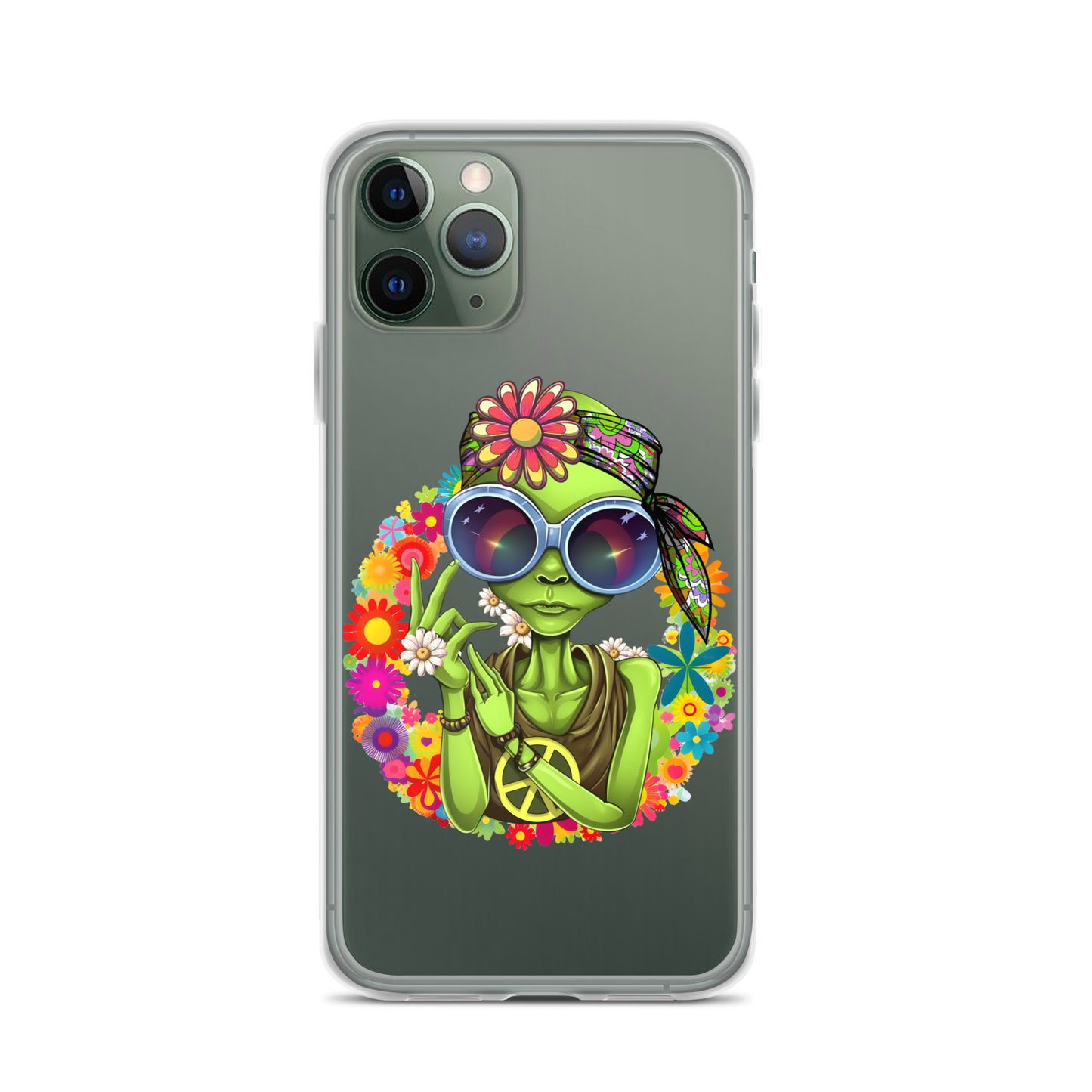 Alien Hippie Clear Case for iPhone®