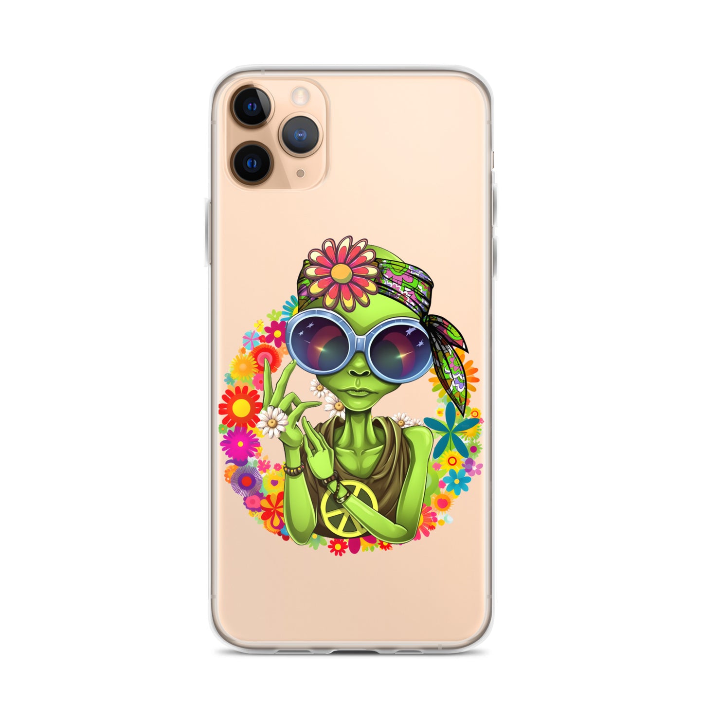Alien Hippie Clear Case for iPhone®