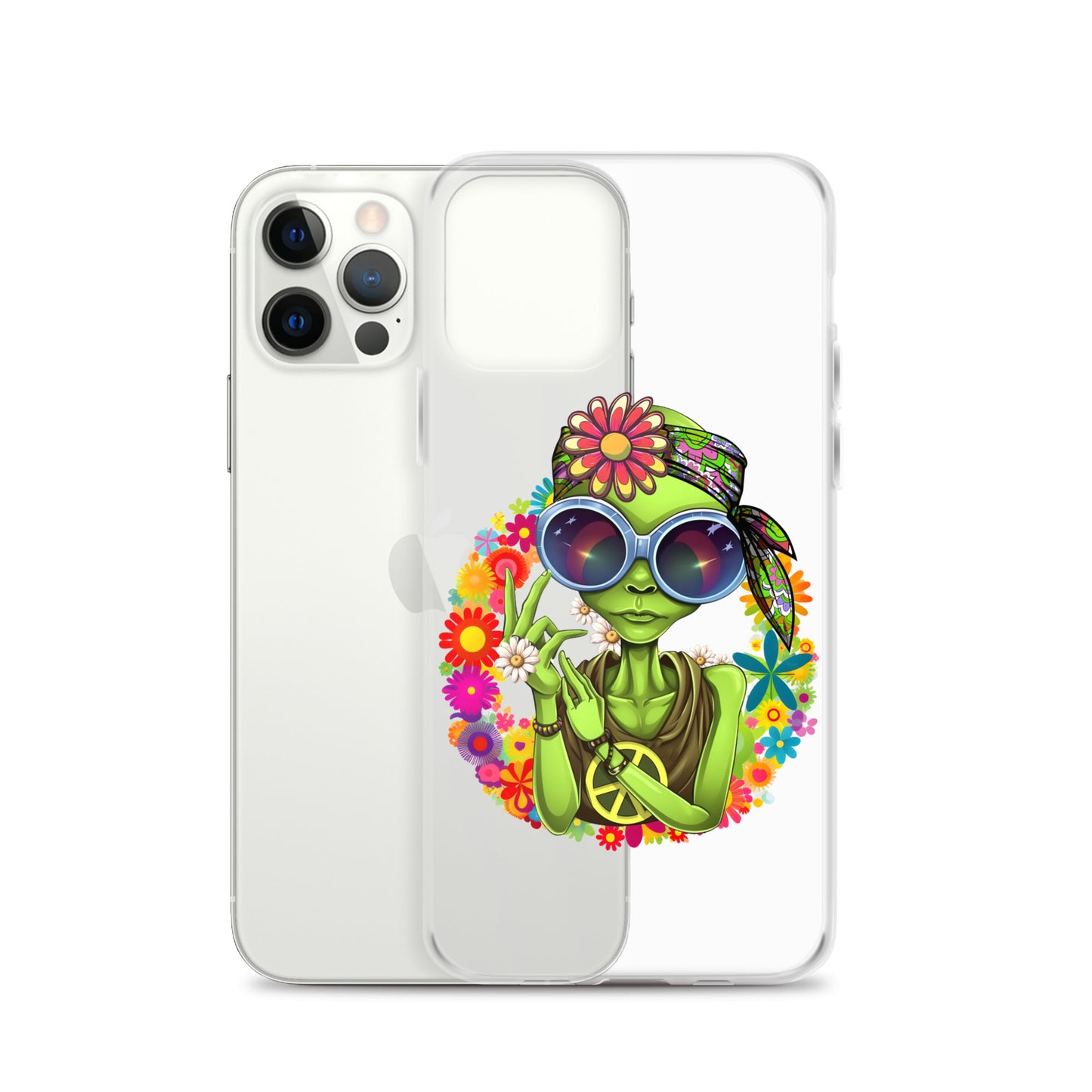 Alien Hippie Clear Case for iPhone®