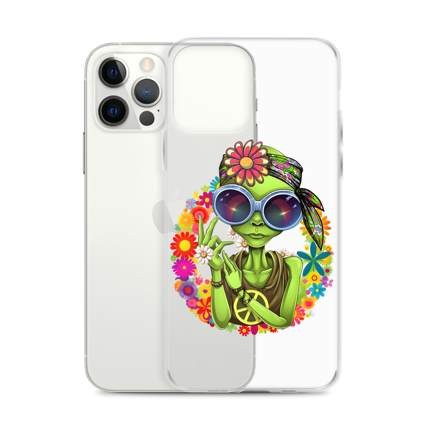 Alien Hippie Clear Case for iPhone®