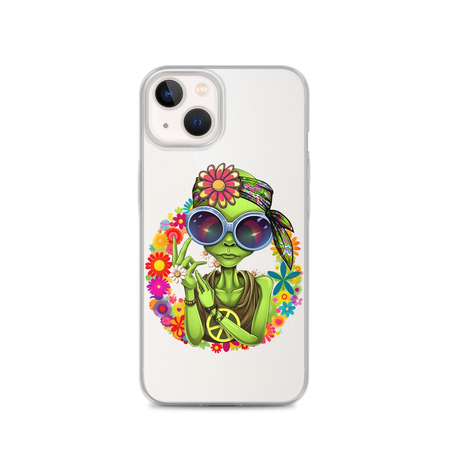 Alien Hippie Clear Case for iPhone®