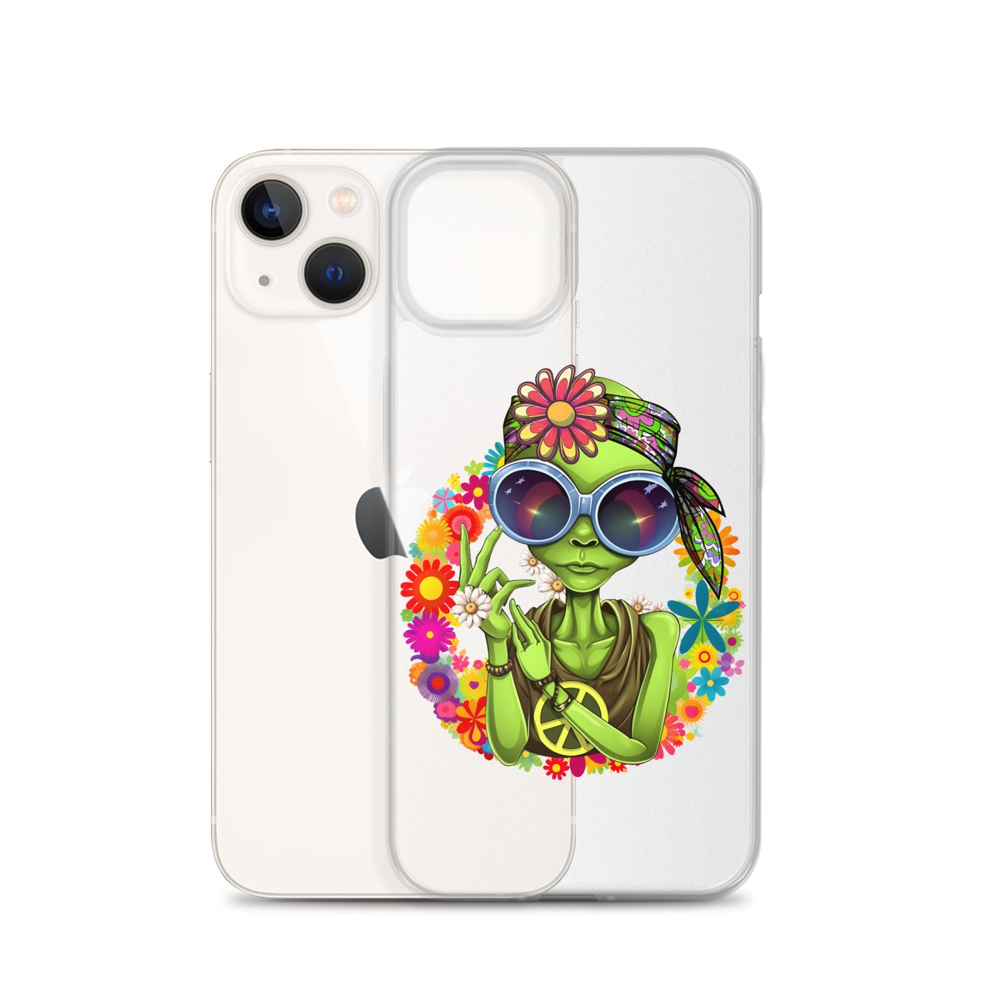 Alien Hippie Clear Case for iPhone®