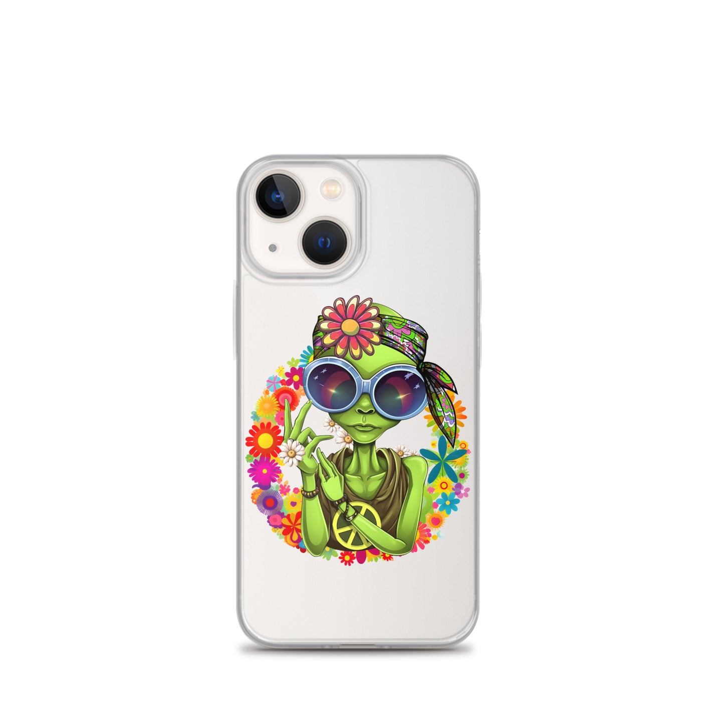 Alien Hippie Clear Case for iPhone®