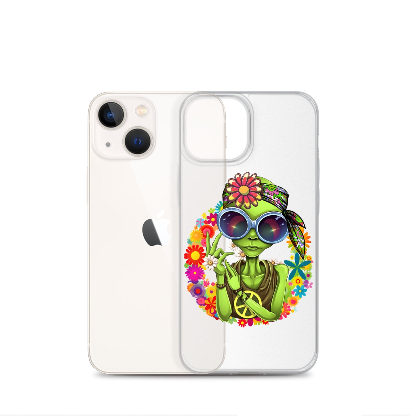 Alien Hippie Clear Case for iPhone®