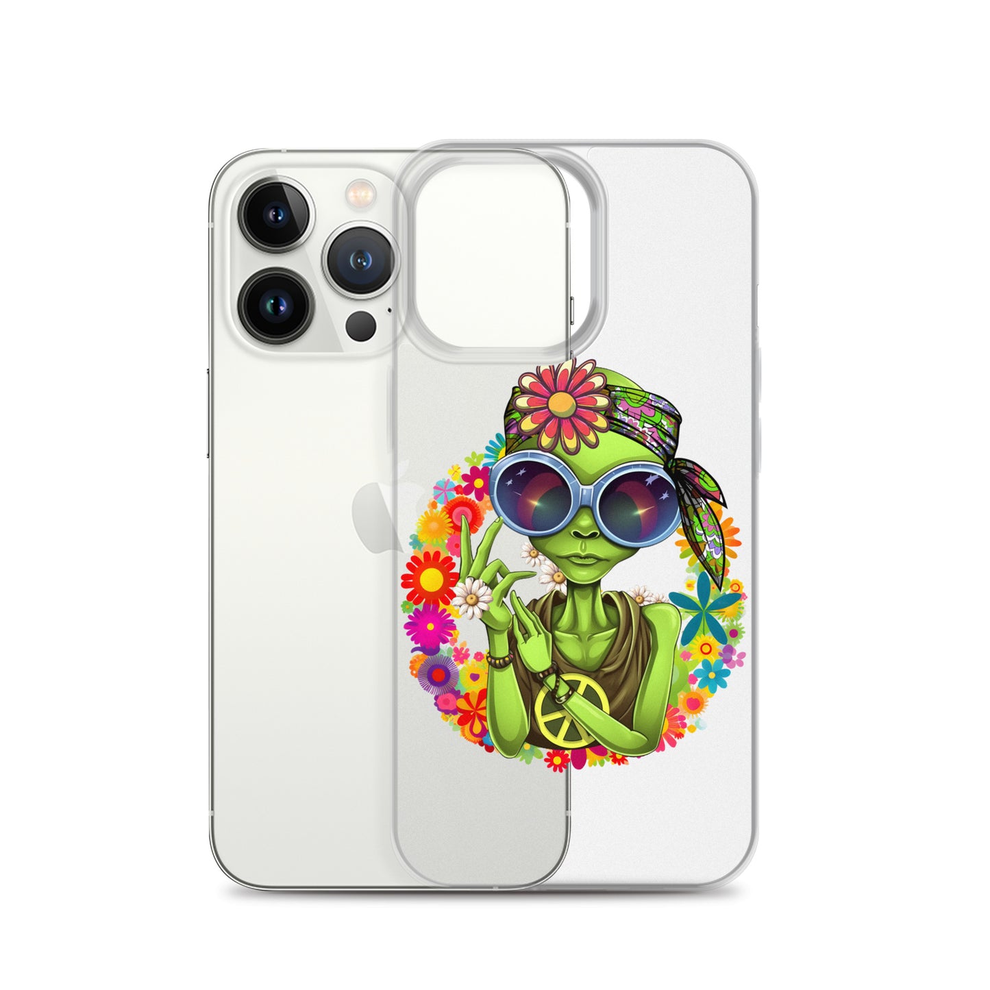 Alien Hippie Clear Case for iPhone®