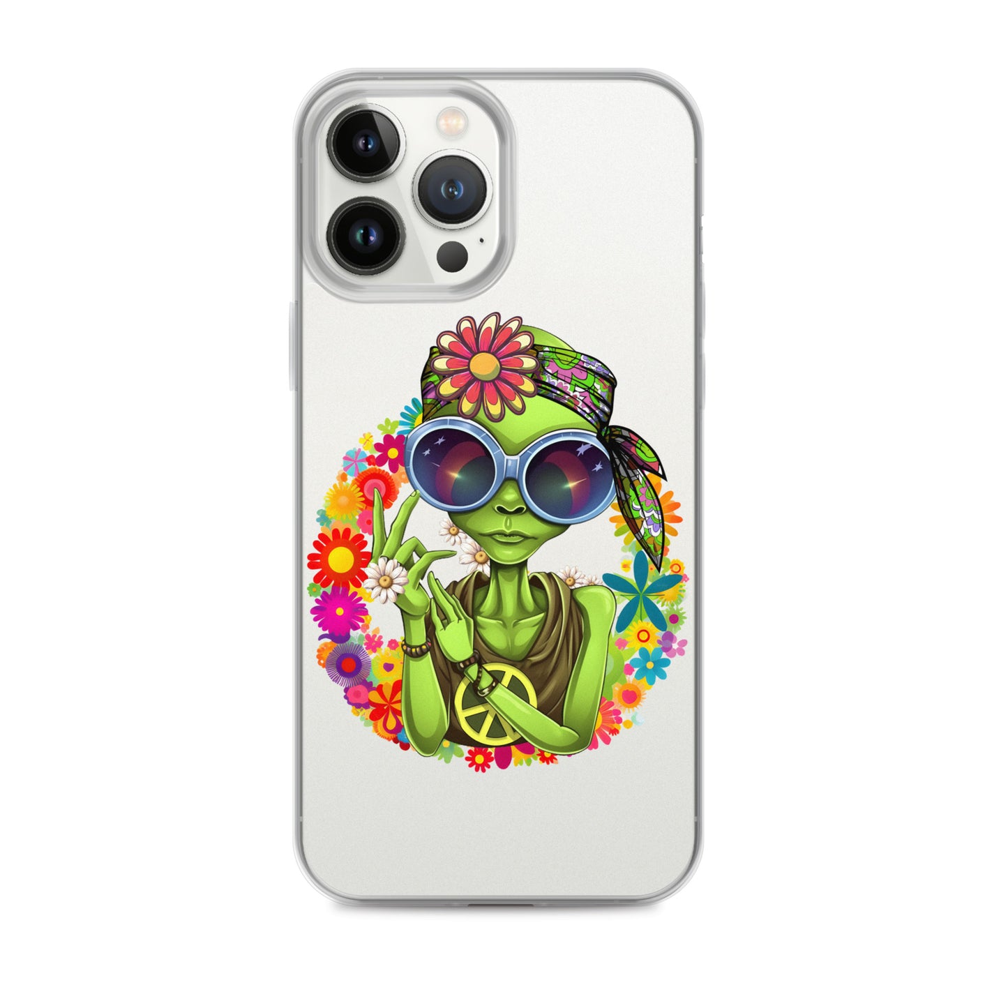 Alien Hippie Clear Case for iPhone®