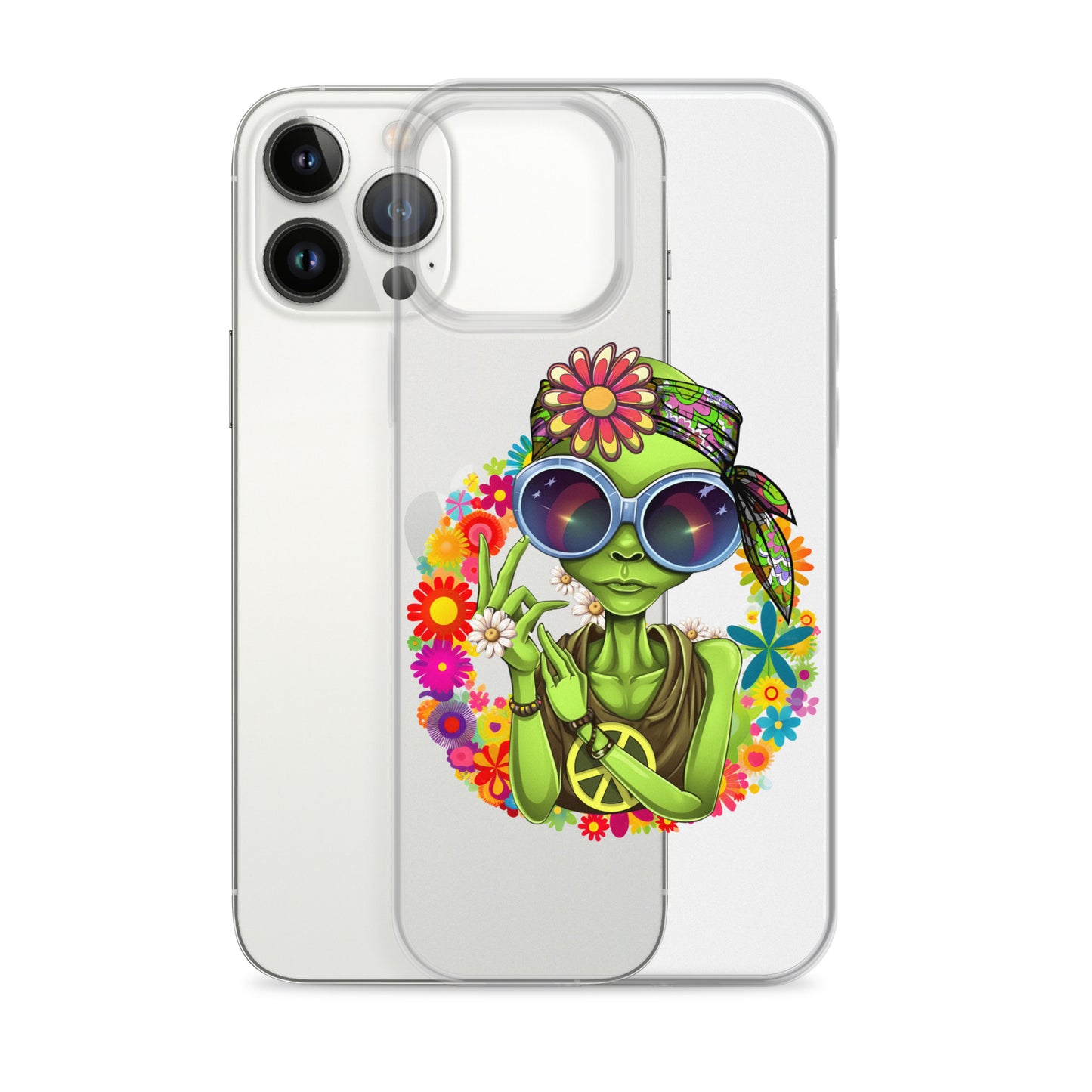 Alien Hippie Clear Case for iPhone®