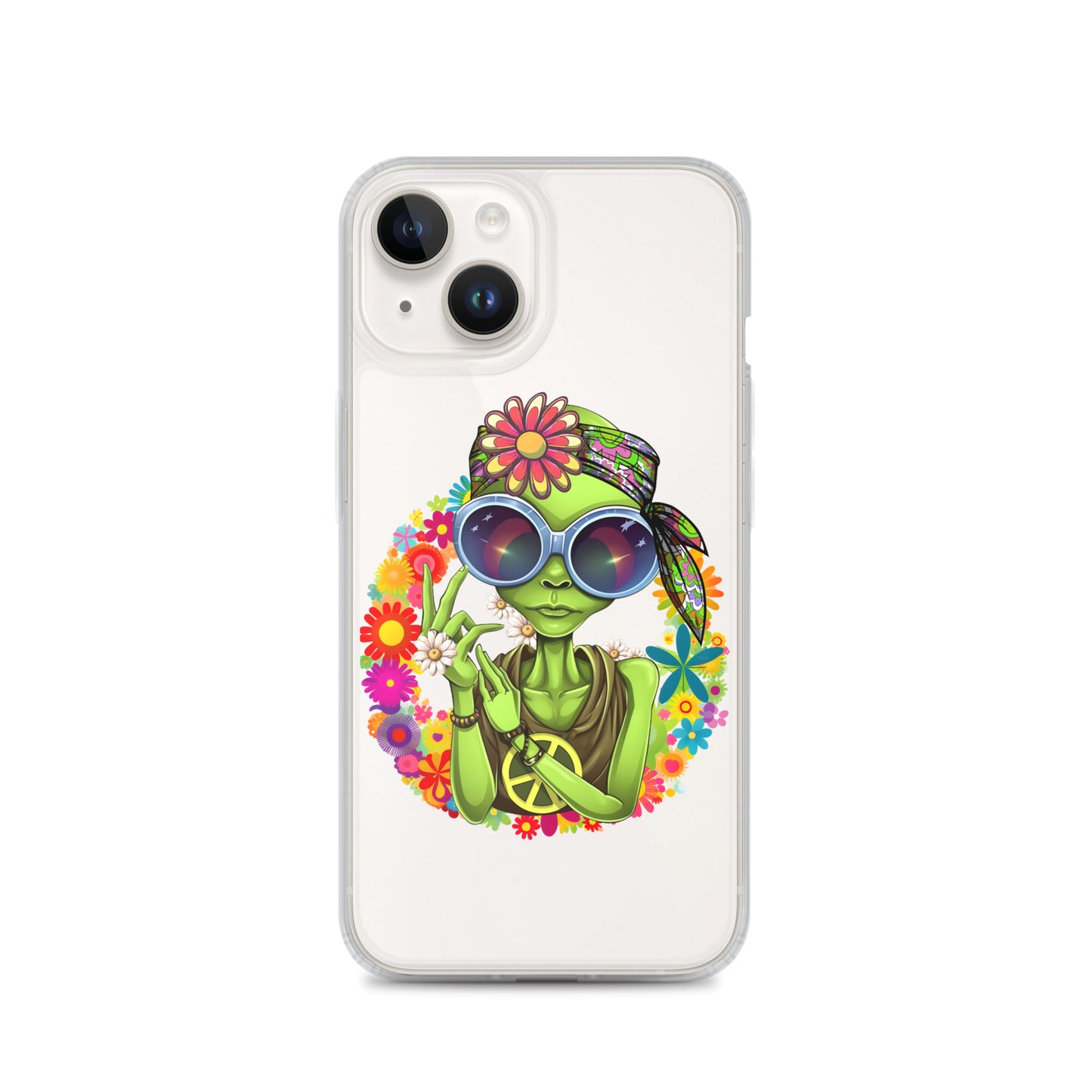 Alien Hippie Clear Case for iPhone®