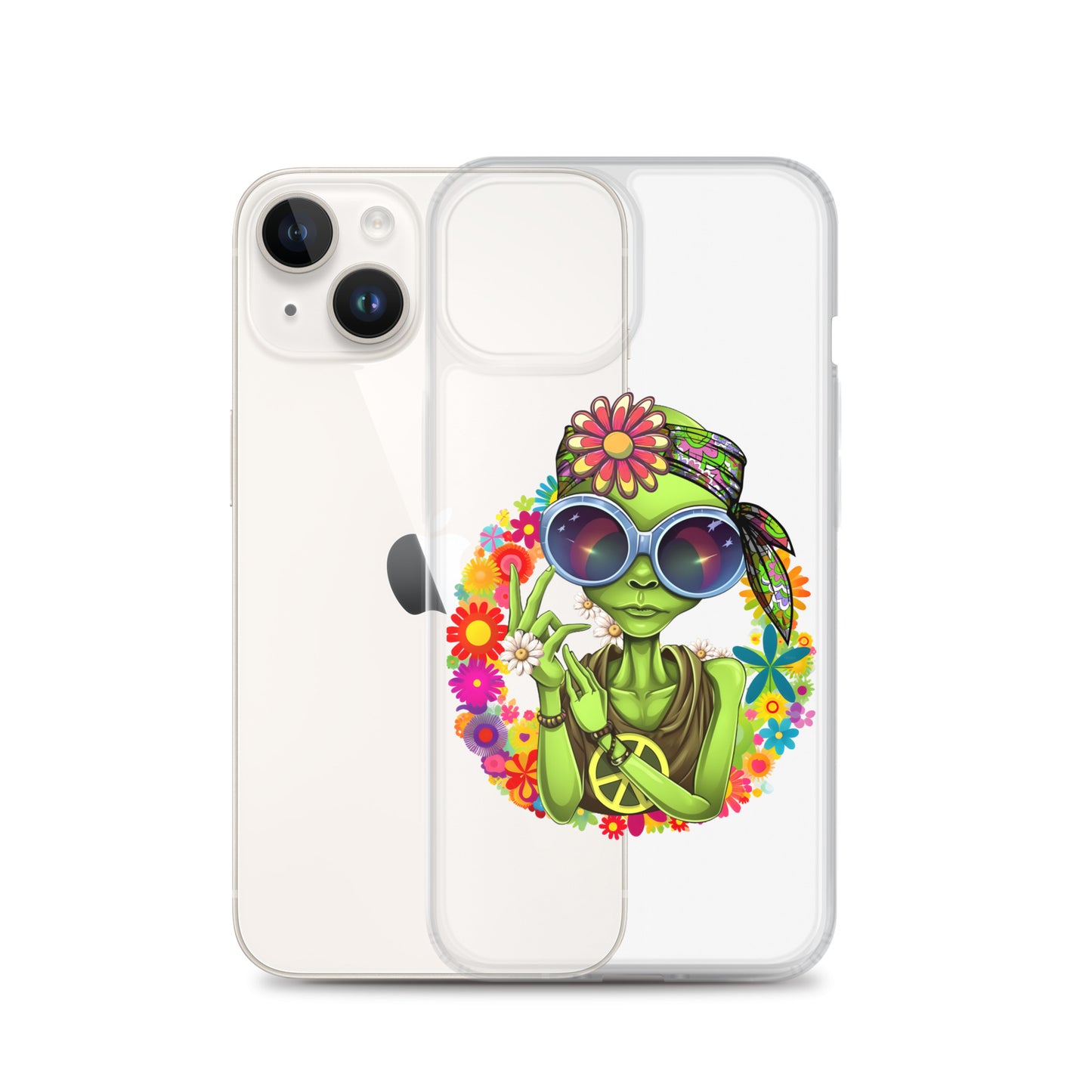 Alien Hippie Clear Case for iPhone®