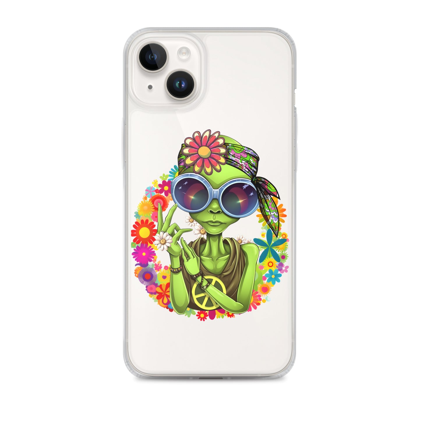 Alien Hippie Clear Case for iPhone®