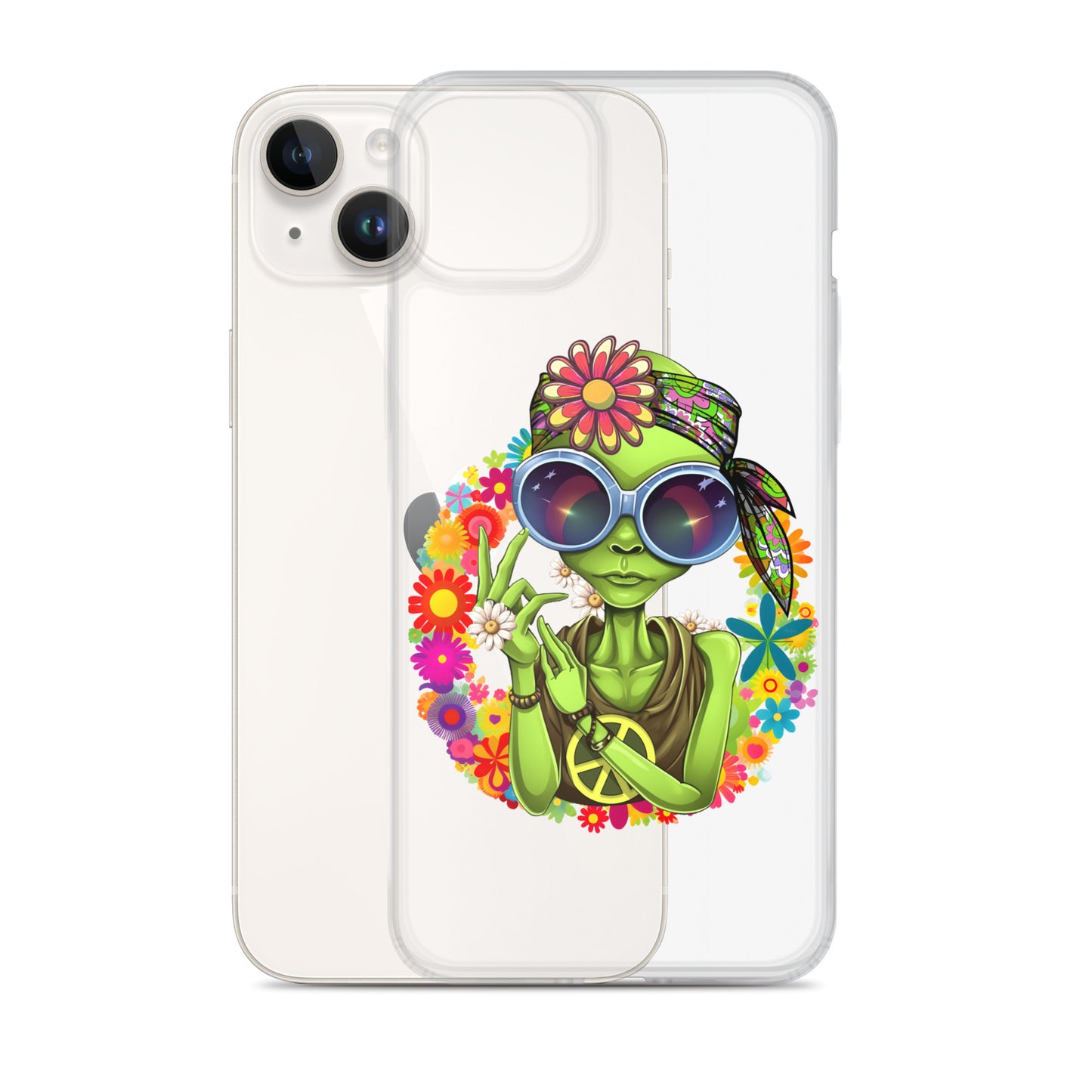 Alien Hippie Clear Case for iPhone®