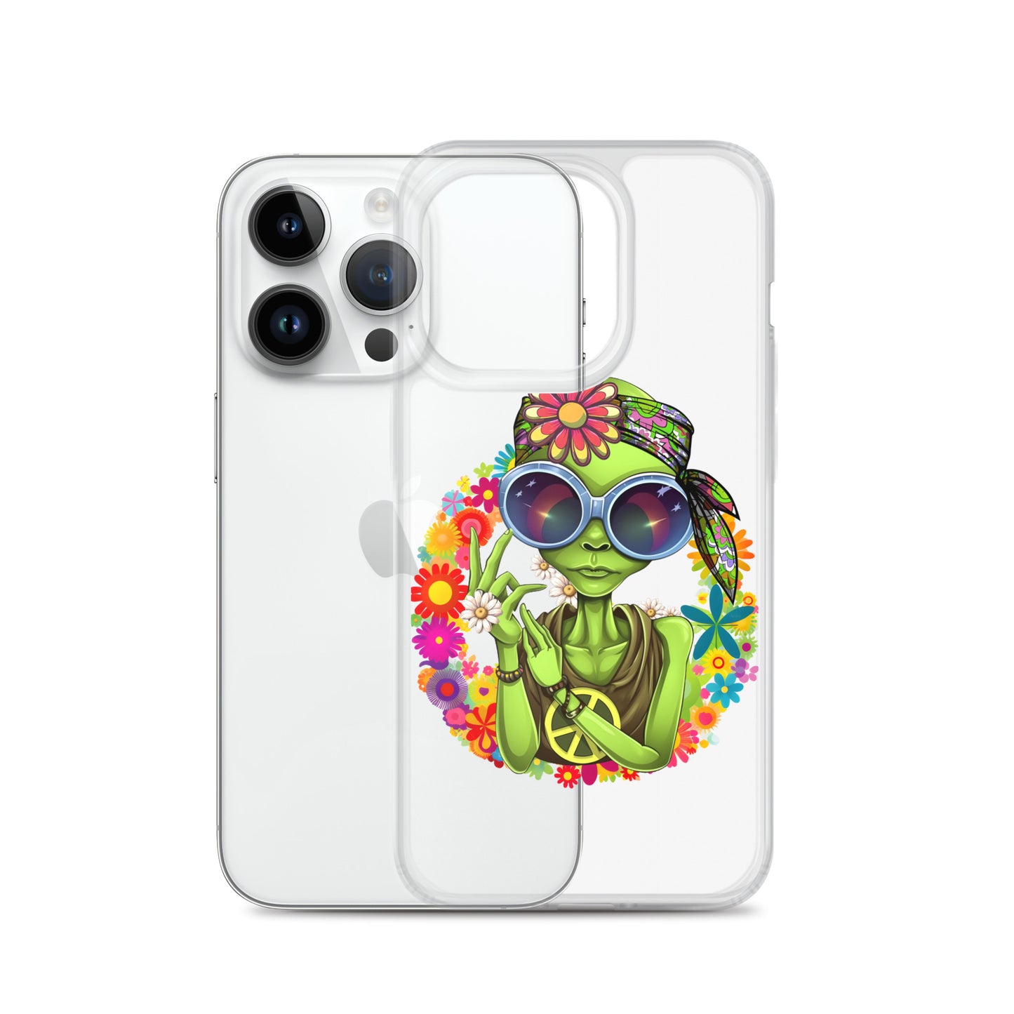 Alien Hippie Clear Case for iPhone®
