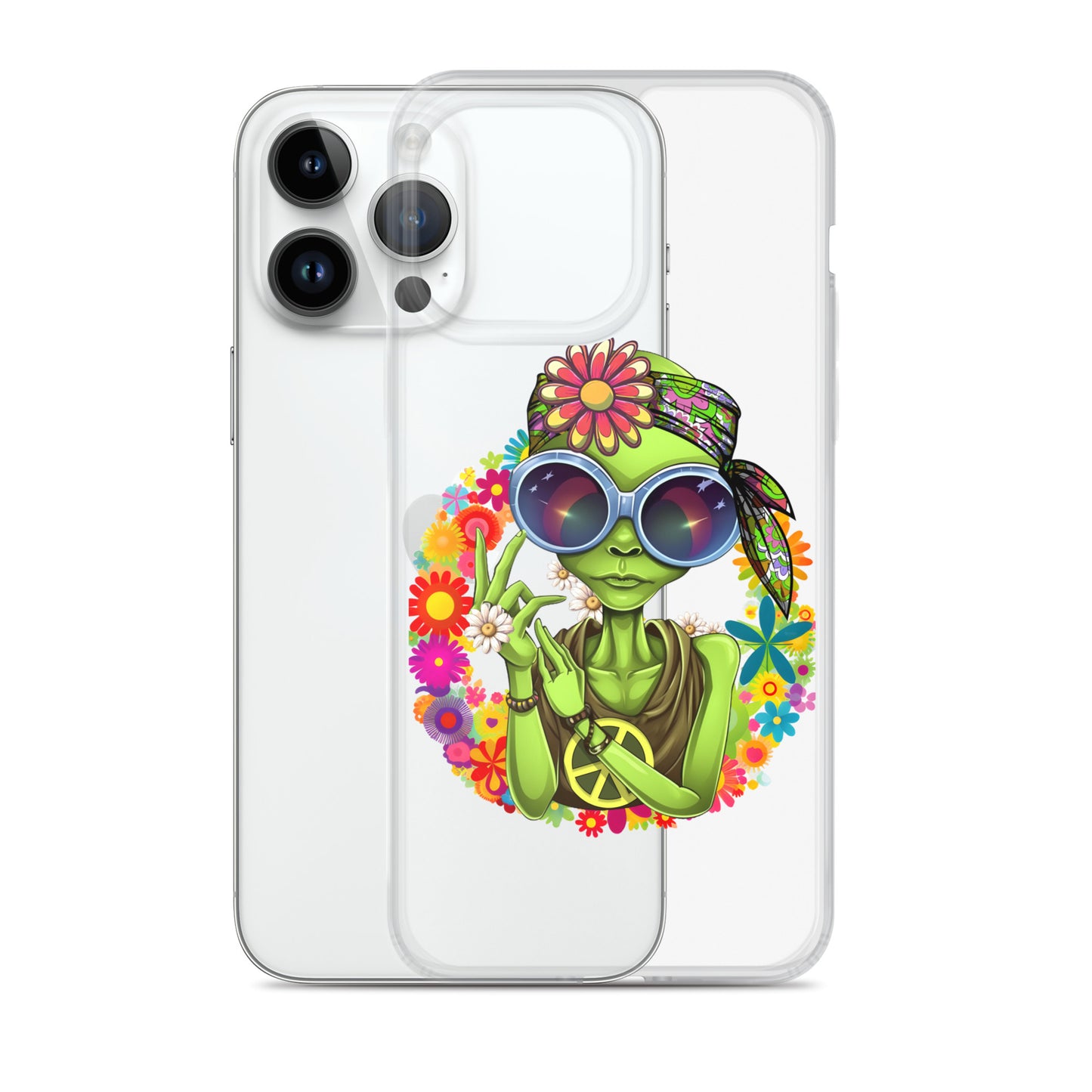 Alien Hippie Clear Case for iPhone®