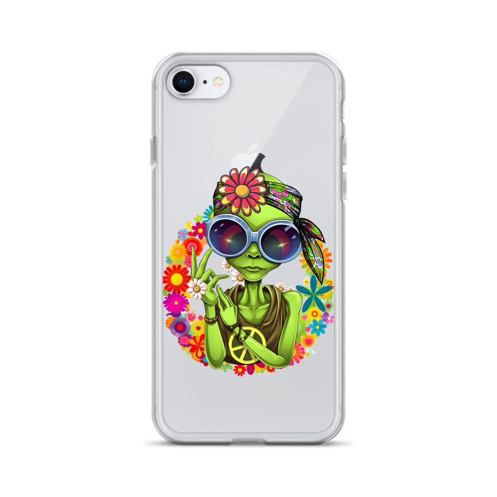 Alien Hippie Clear Case for iPhone®