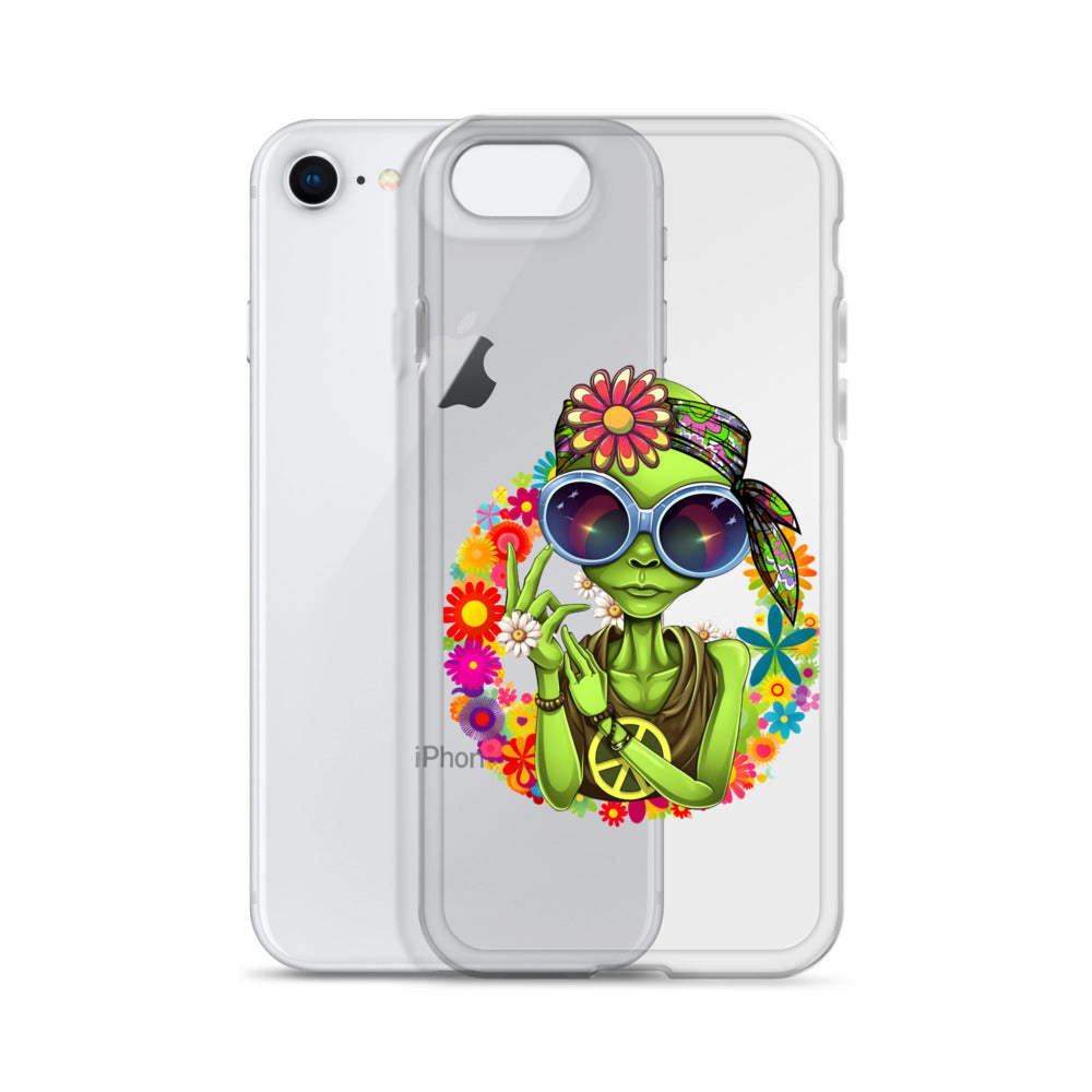 Alien Hippie Clear Case for iPhone®