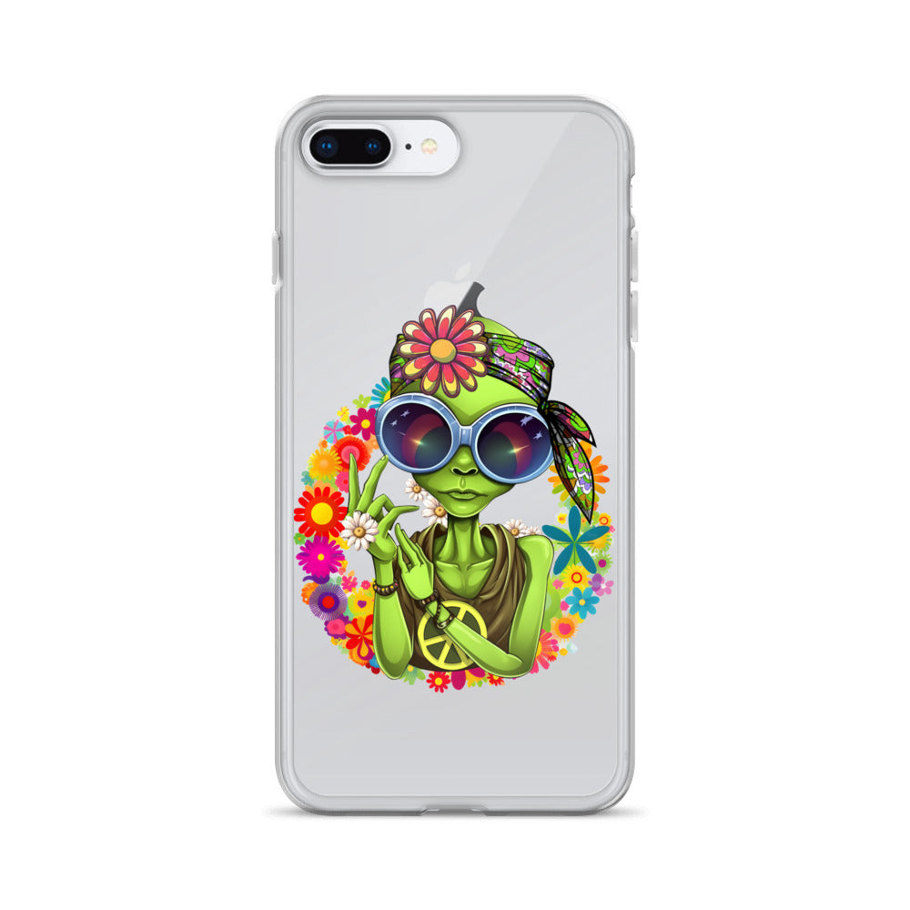 Alien Hippie Clear Case for iPhone®