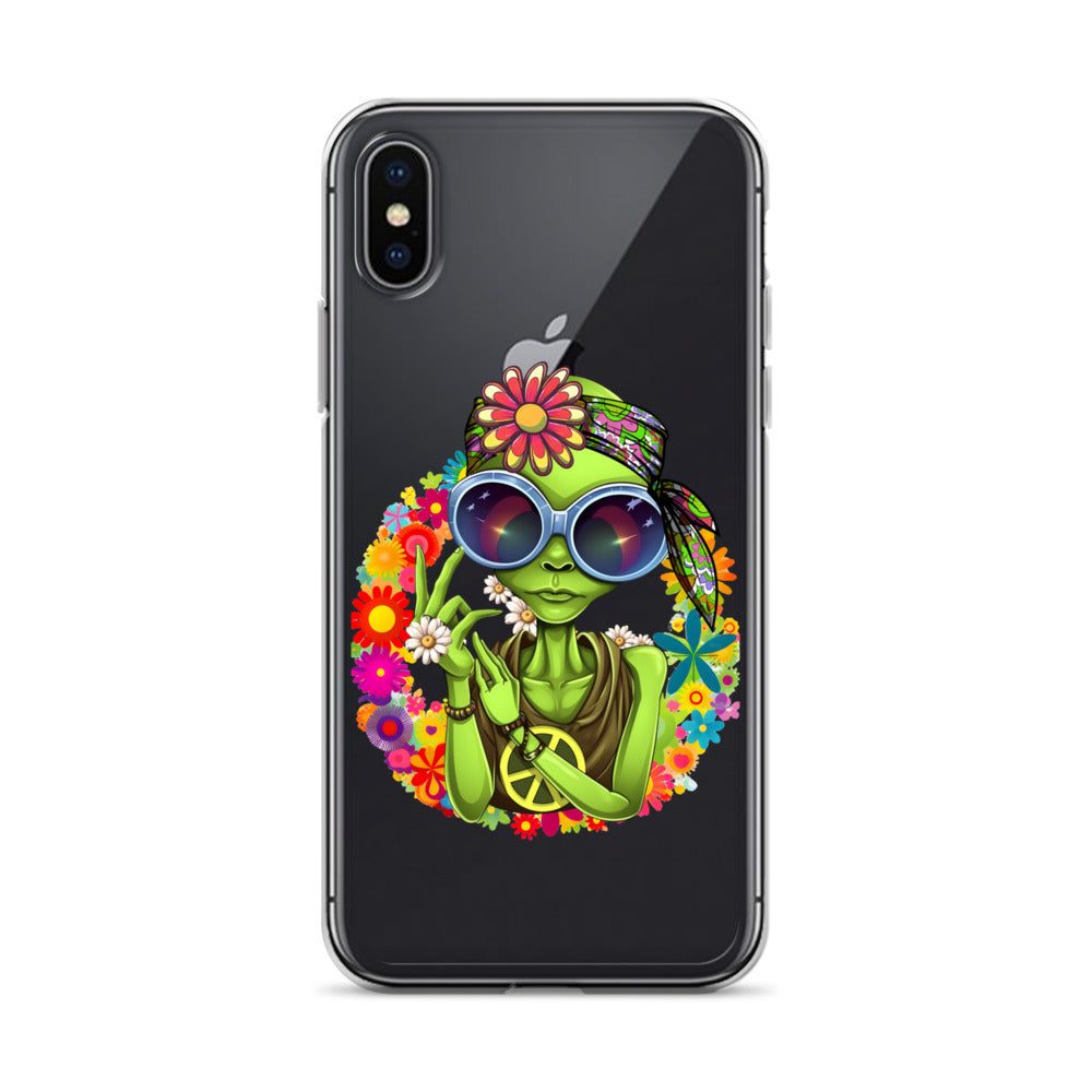 Alien Hippie Clear Case for iPhone®