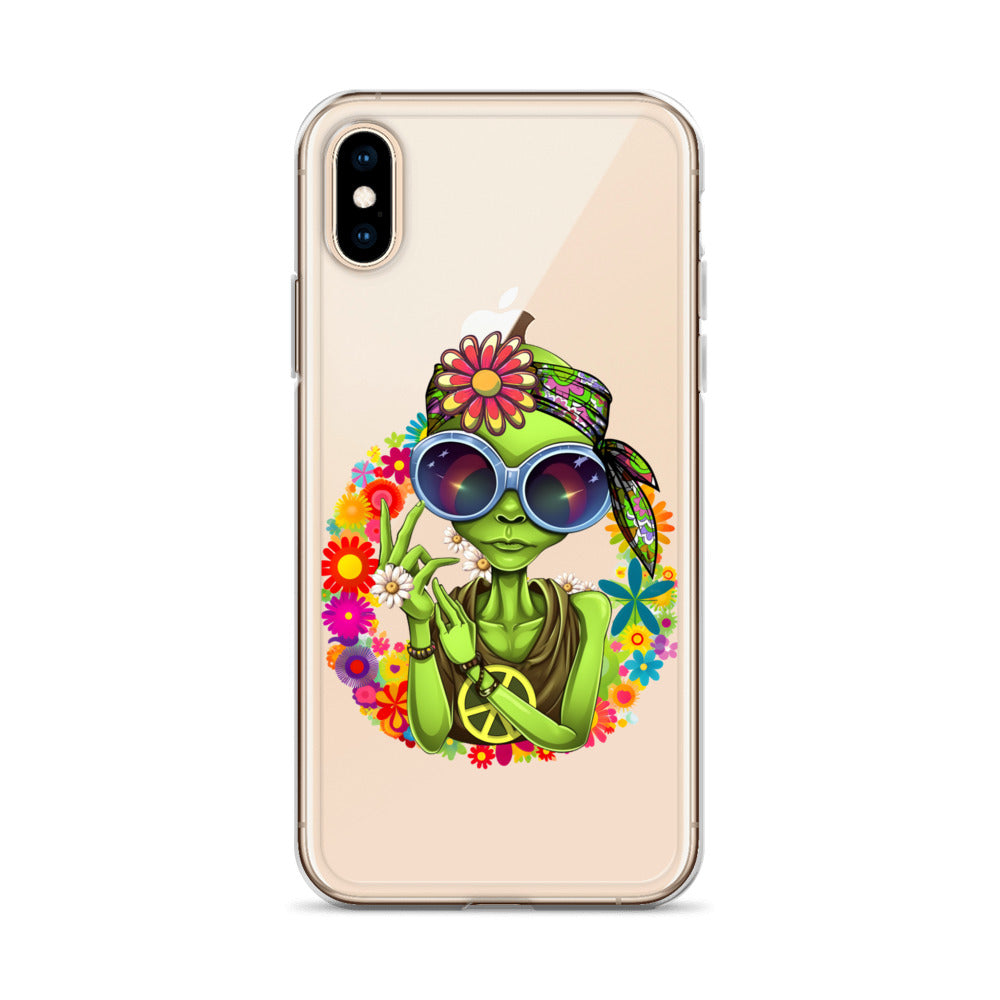 Alien Hippie Clear Case for iPhone®