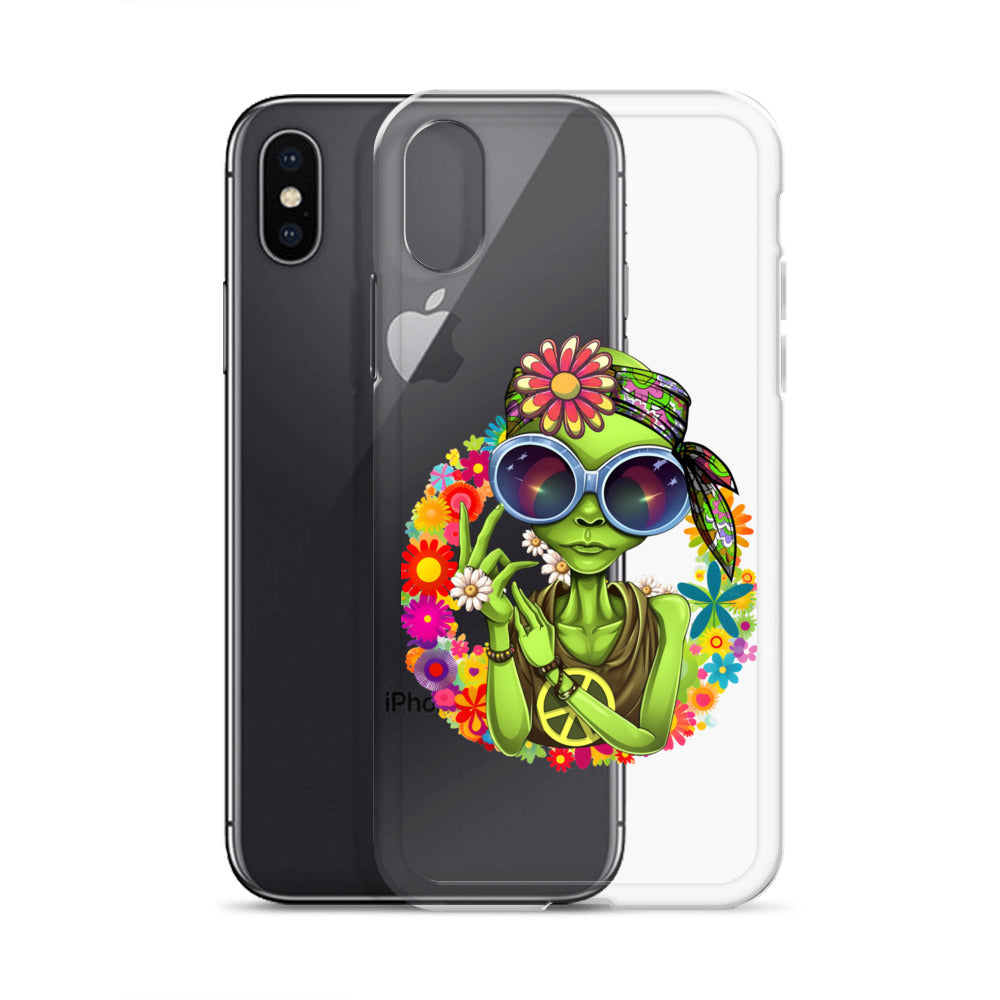 Alien Hippie Clear Case for iPhone®