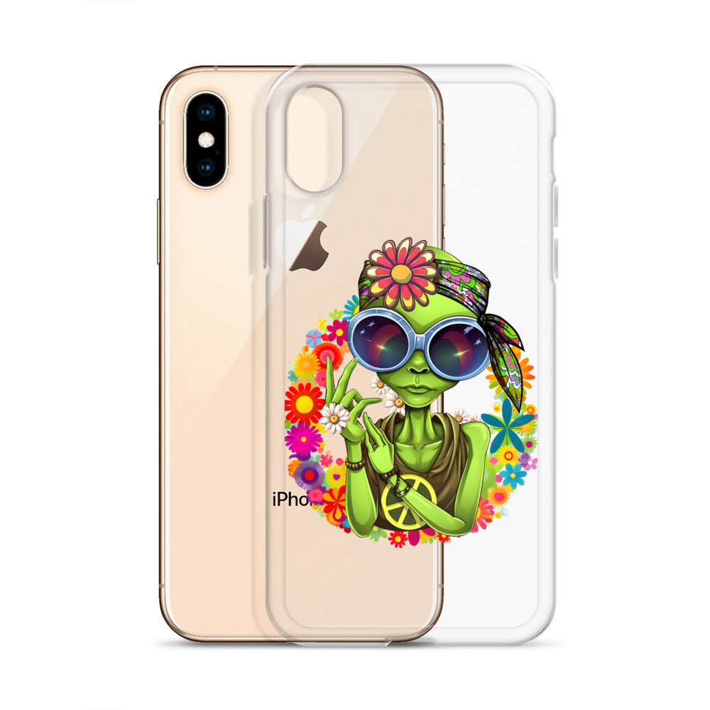 Alien Hippie Clear Case for iPhone®