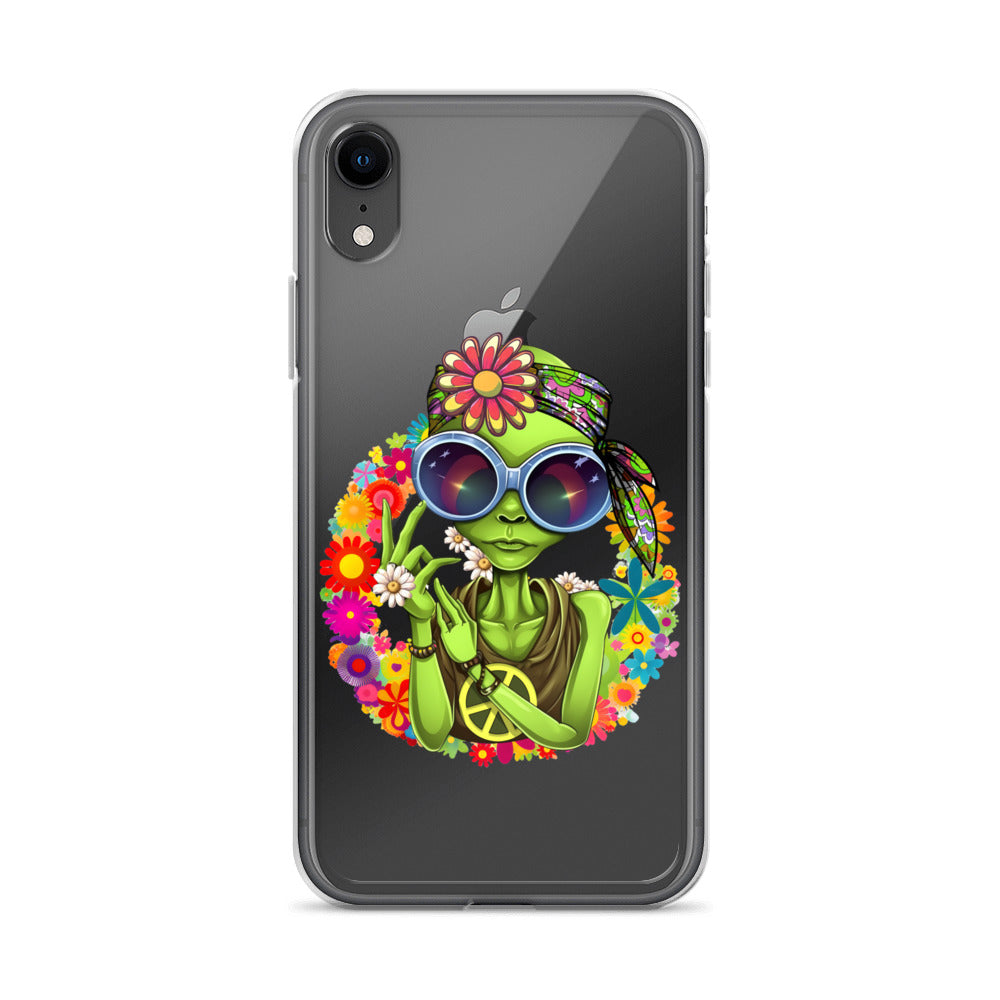 Alien Hippie Clear Case for iPhone®