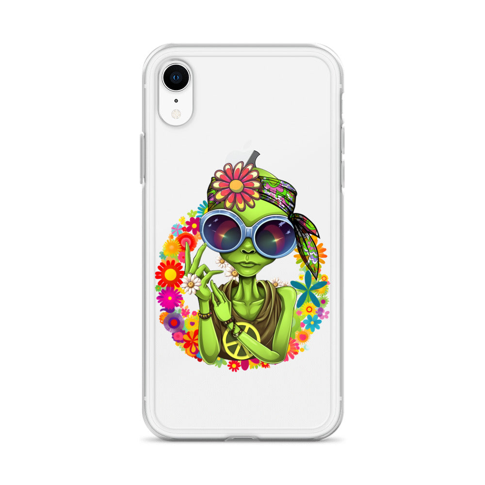 Alien Hippie Clear Case for iPhone®
