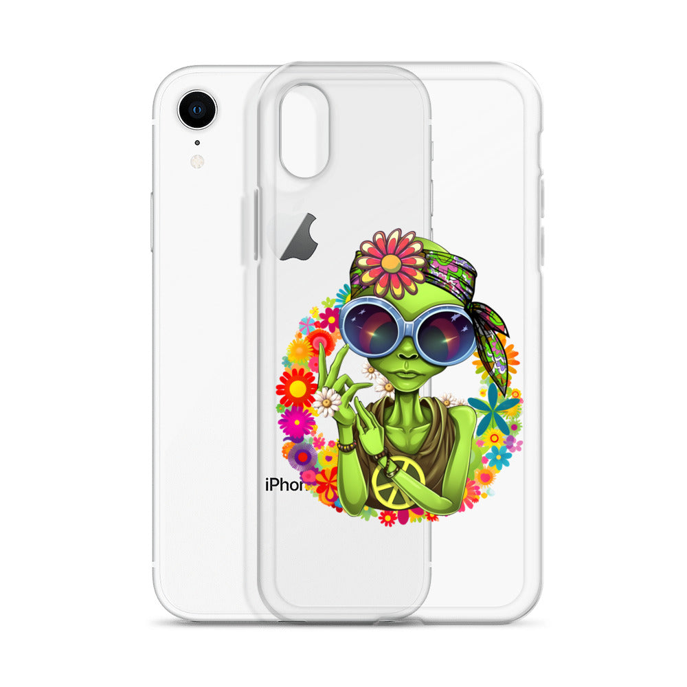 Alien Hippie Clear Case for iPhone®