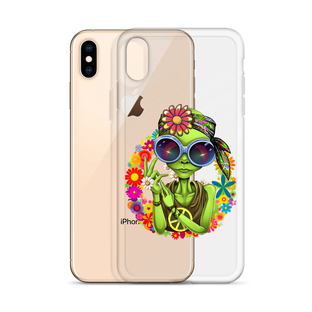 Alien Hippie Clear Case for iPhone®