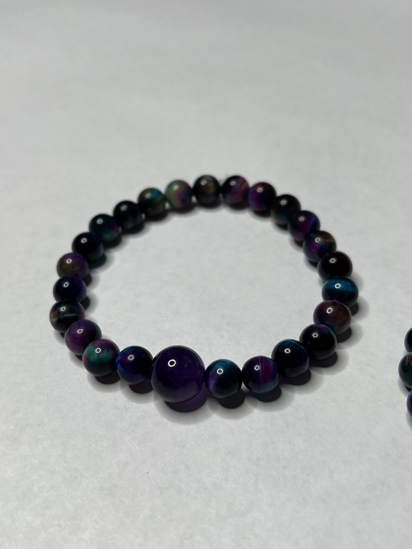 Galaxy Tigers Eye with Amethyst