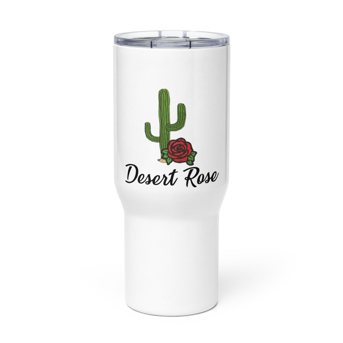 Travel mug with a handle