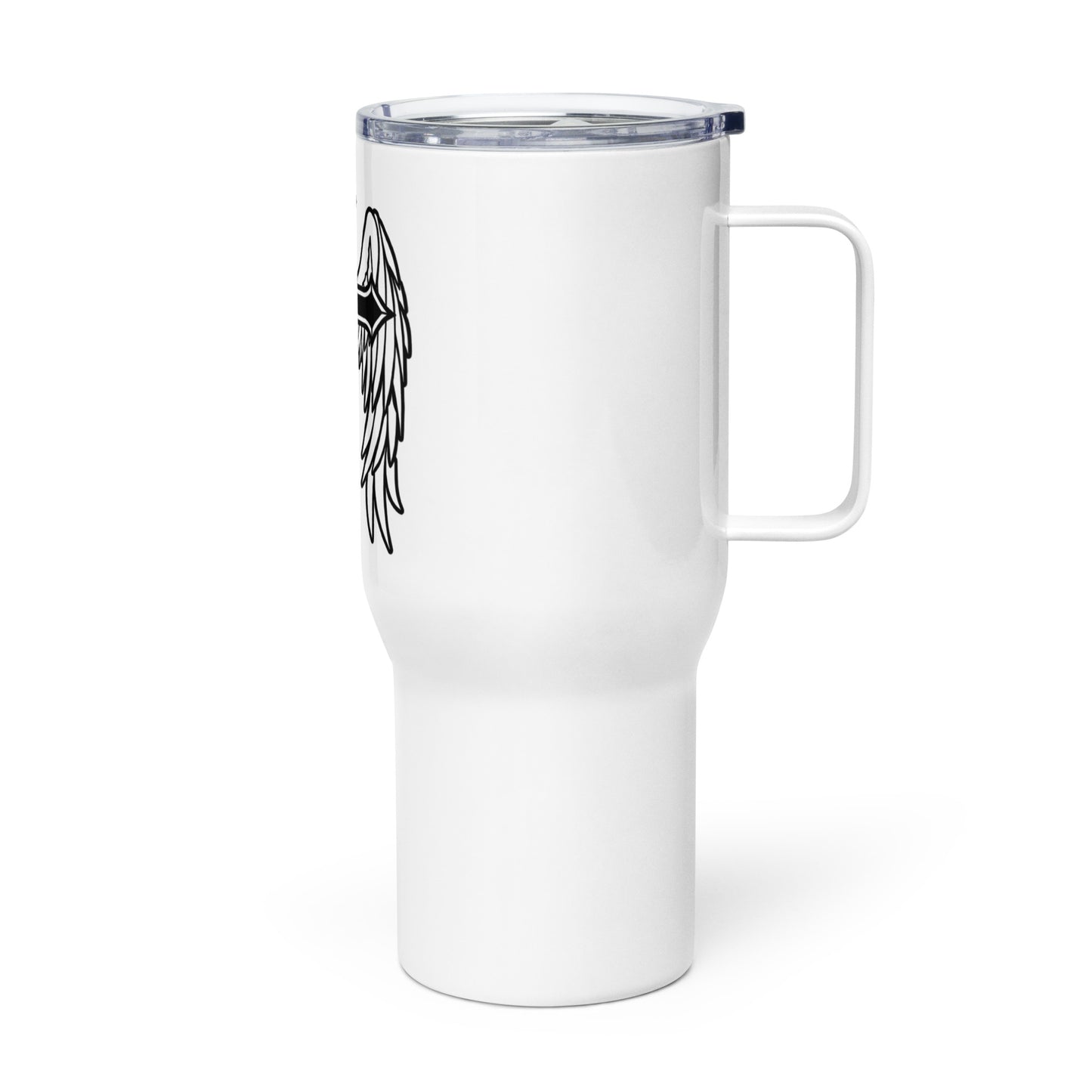Angel of the Cross Travel mug with a handle