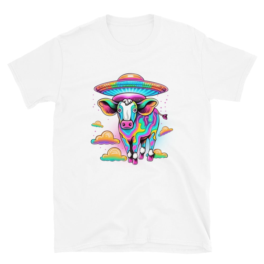 Alien Tie Dye Cow Short-Sleeve Unisex T-Shirt