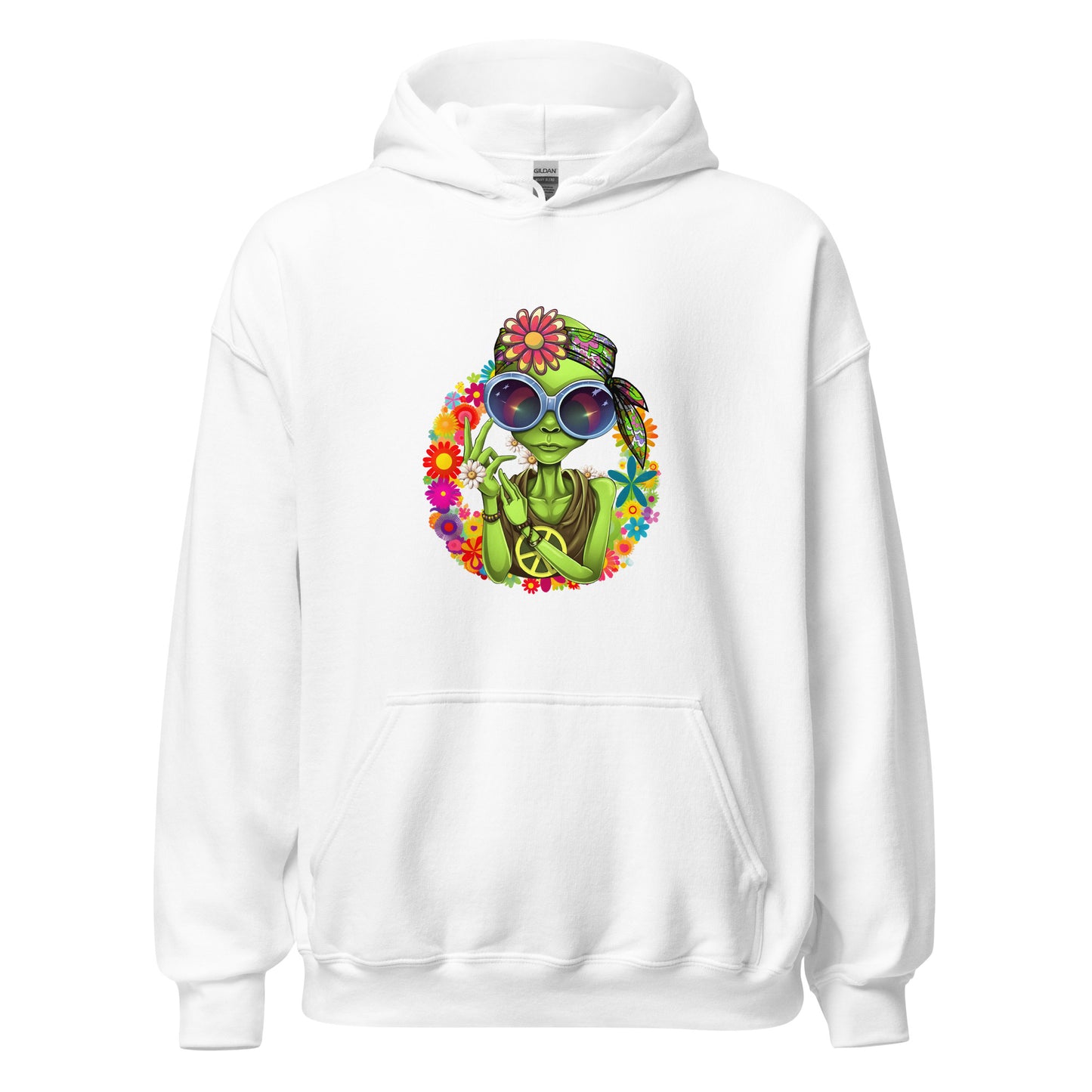 Alien Hippie Unisex Hoodie