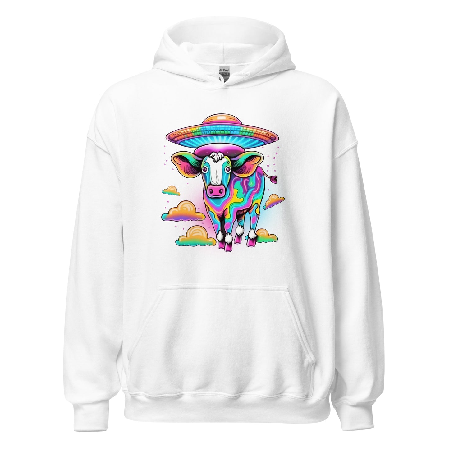 Alien Tie Dye Cow Unisex Hoodie