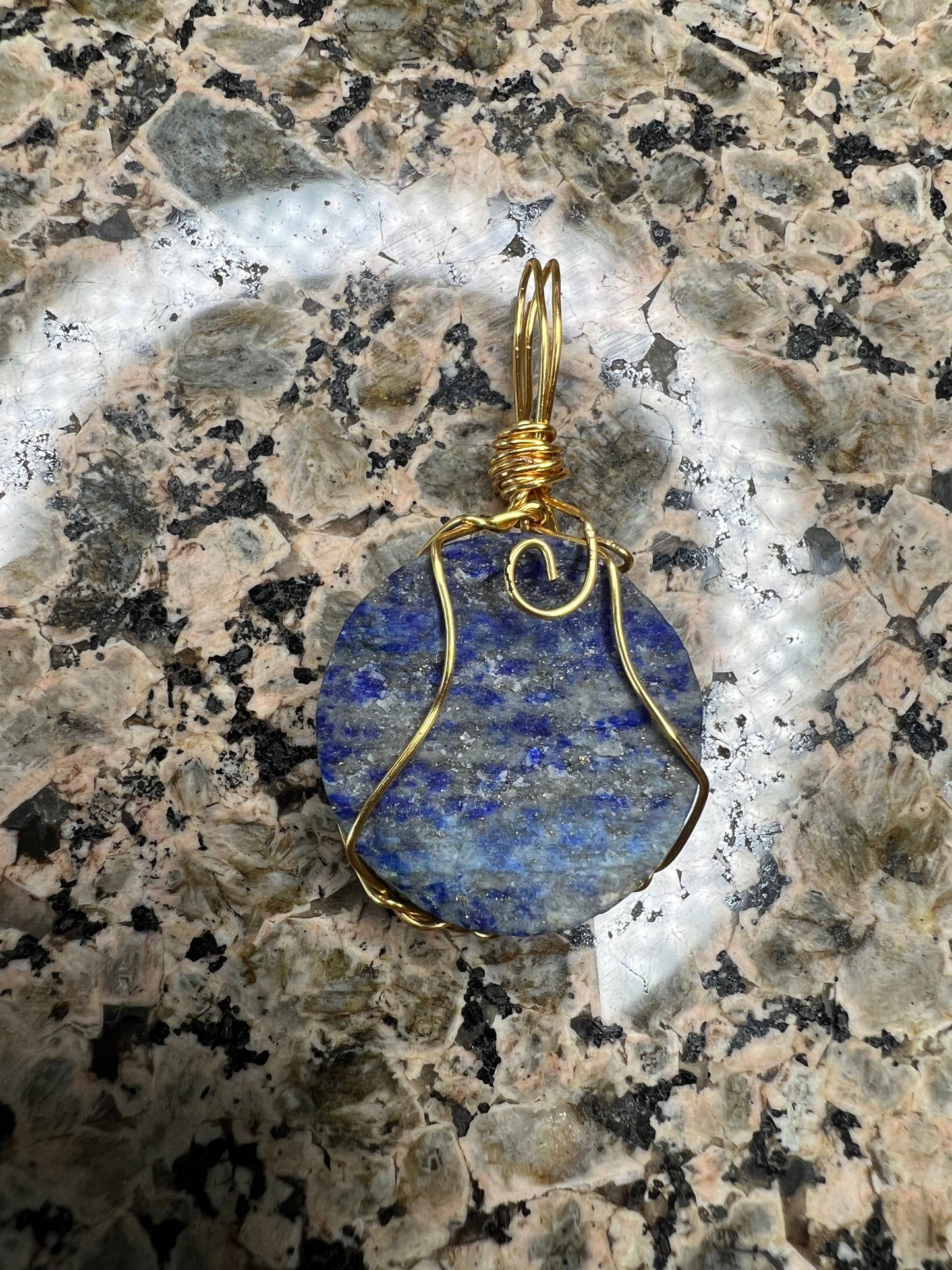 Sodalite Wire Wrapped Pendant