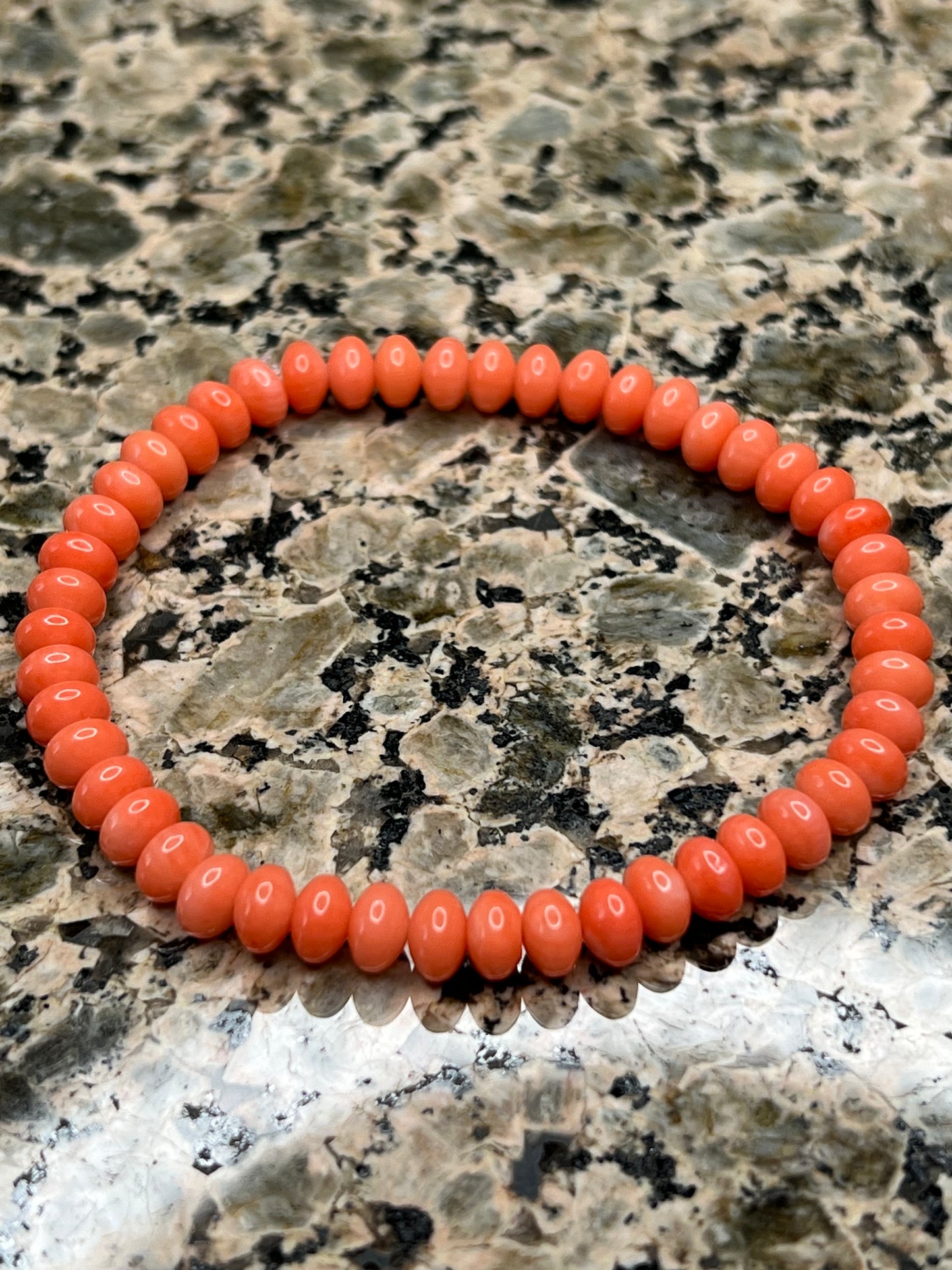Orange Coral Bracelet
