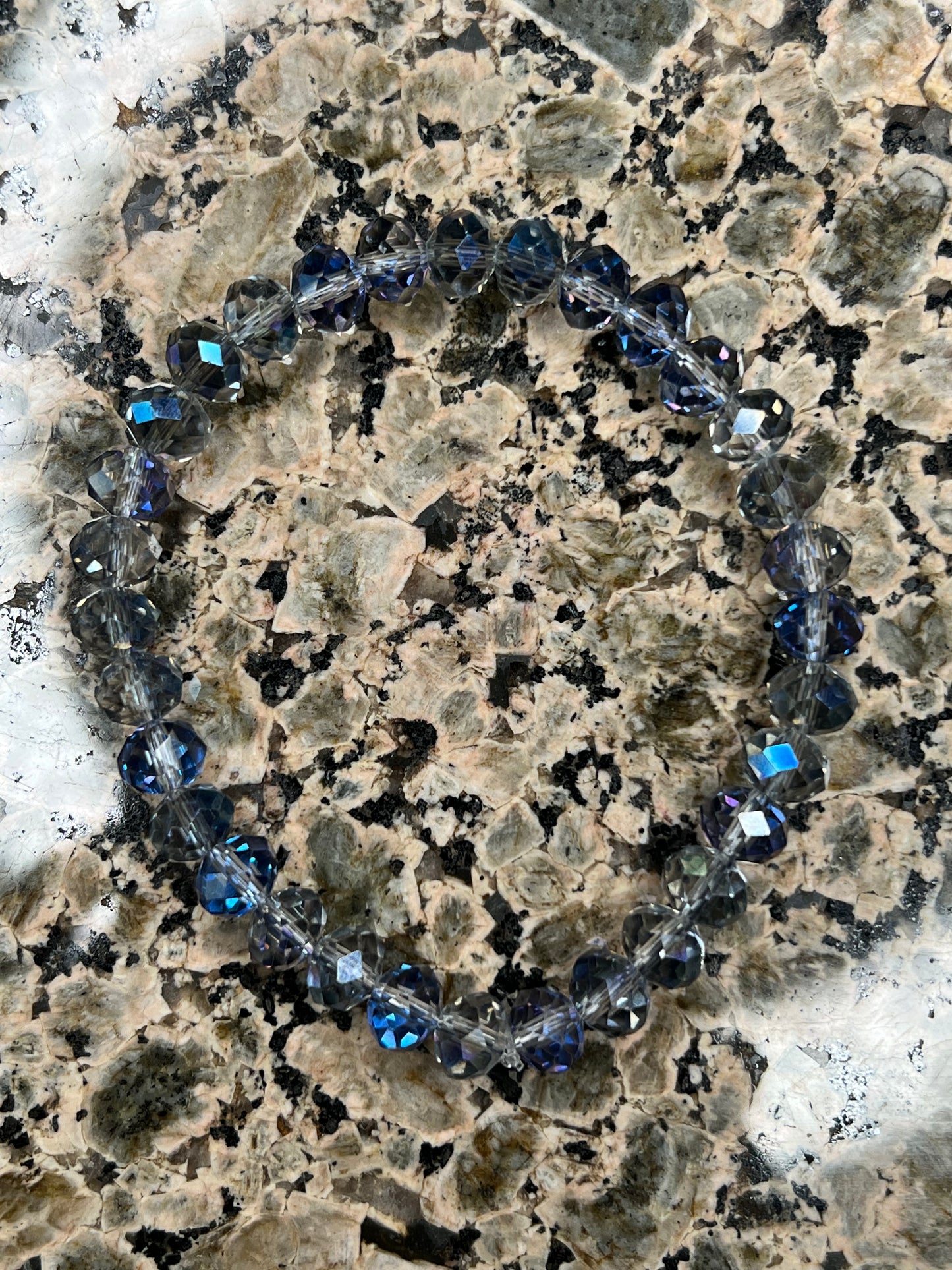 Blue Glass Crystal Bracelet