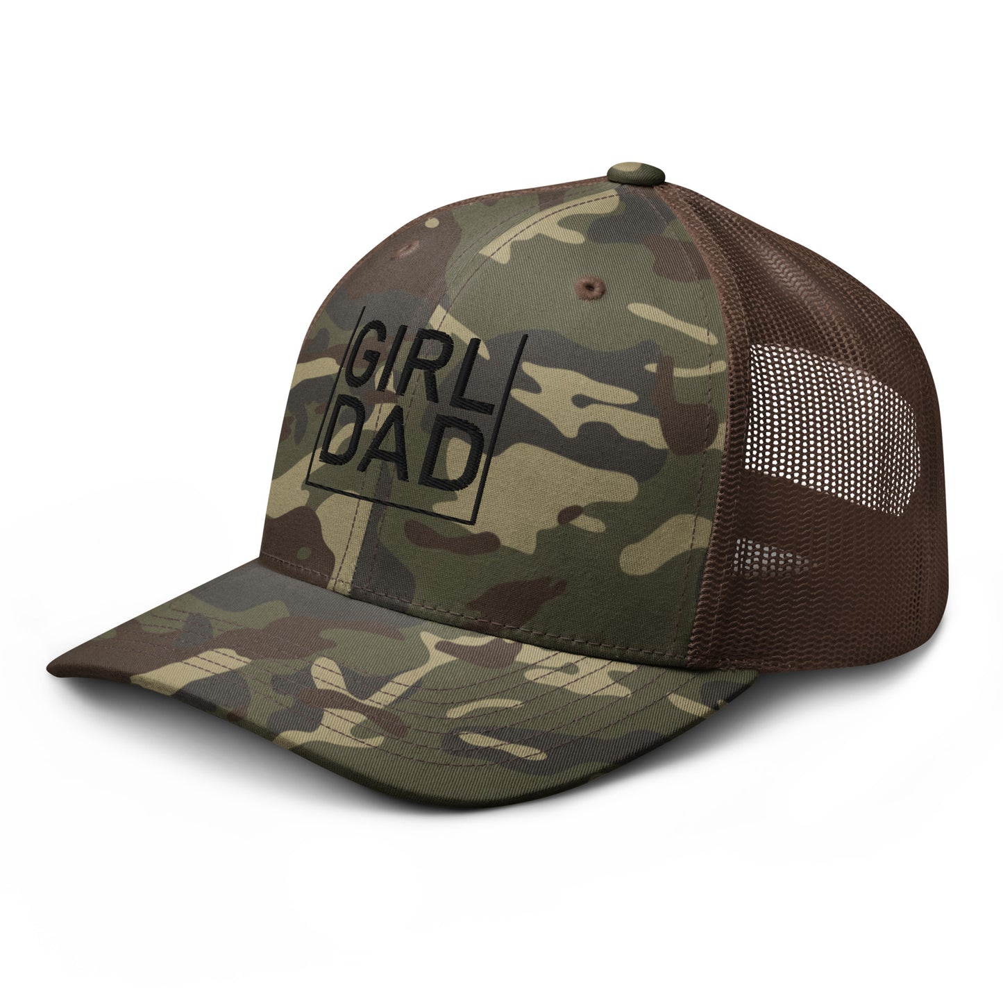 Girl Dad Camouflage trucker hat