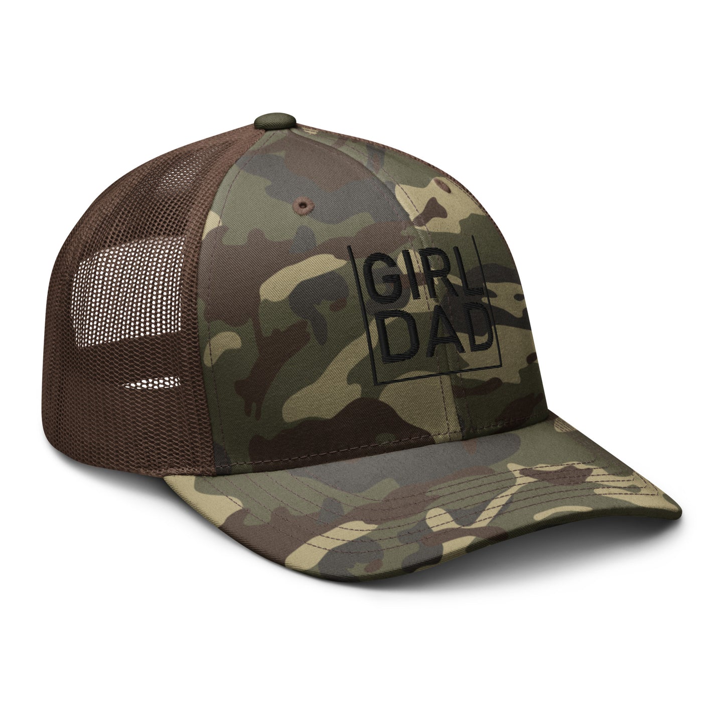 Girl Dad Camouflage trucker hat