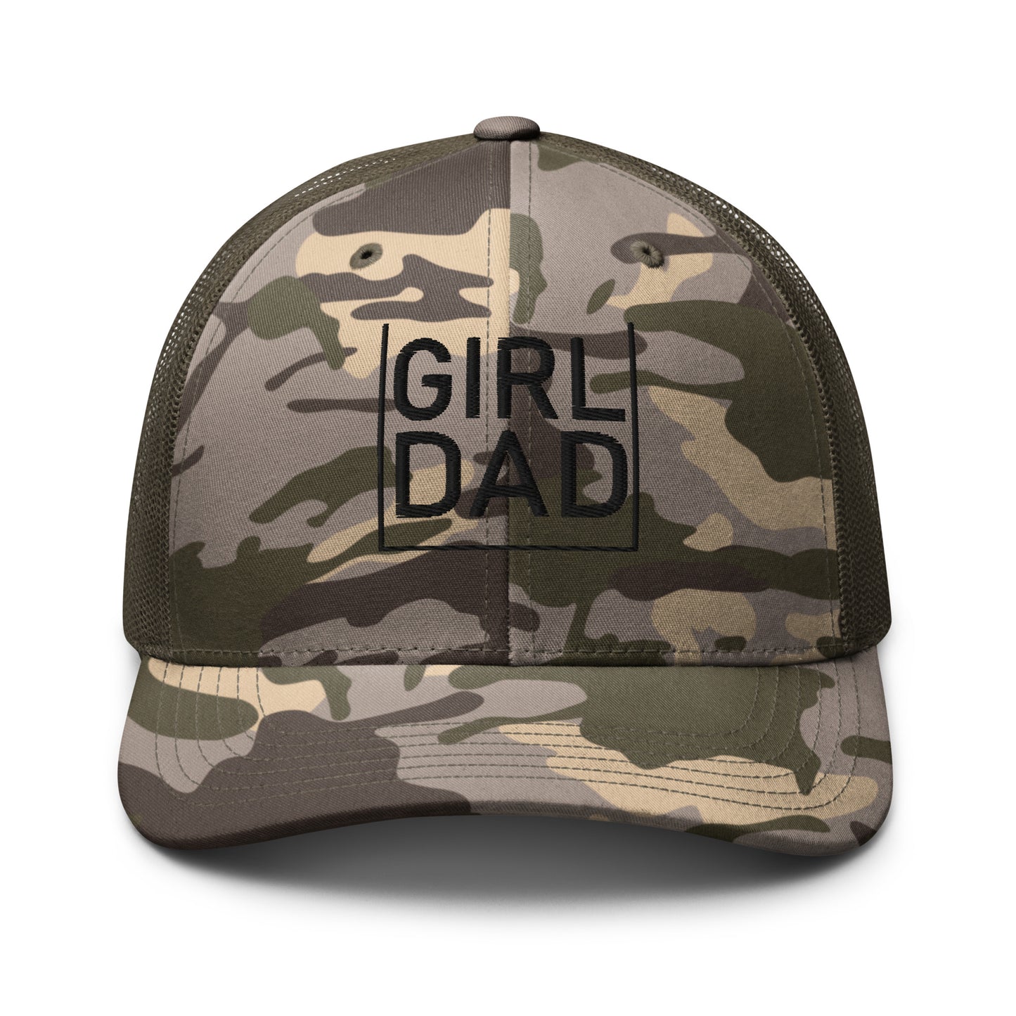 Girl Dad Camouflage trucker hat