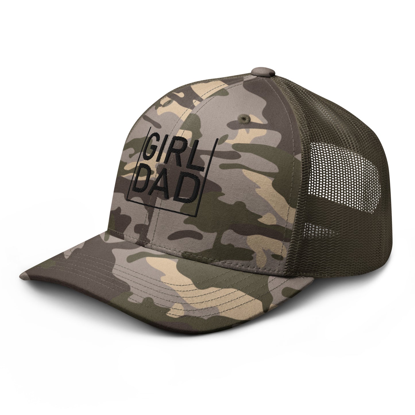Girl Dad Camouflage trucker hat