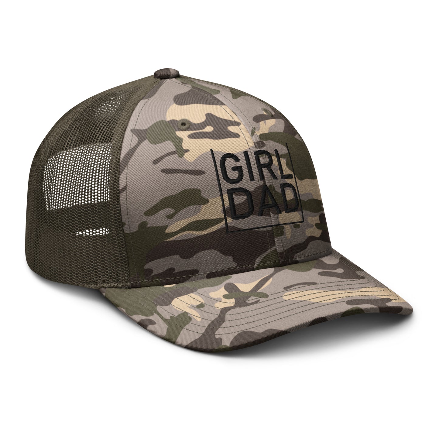 Girl Dad Camouflage trucker hat