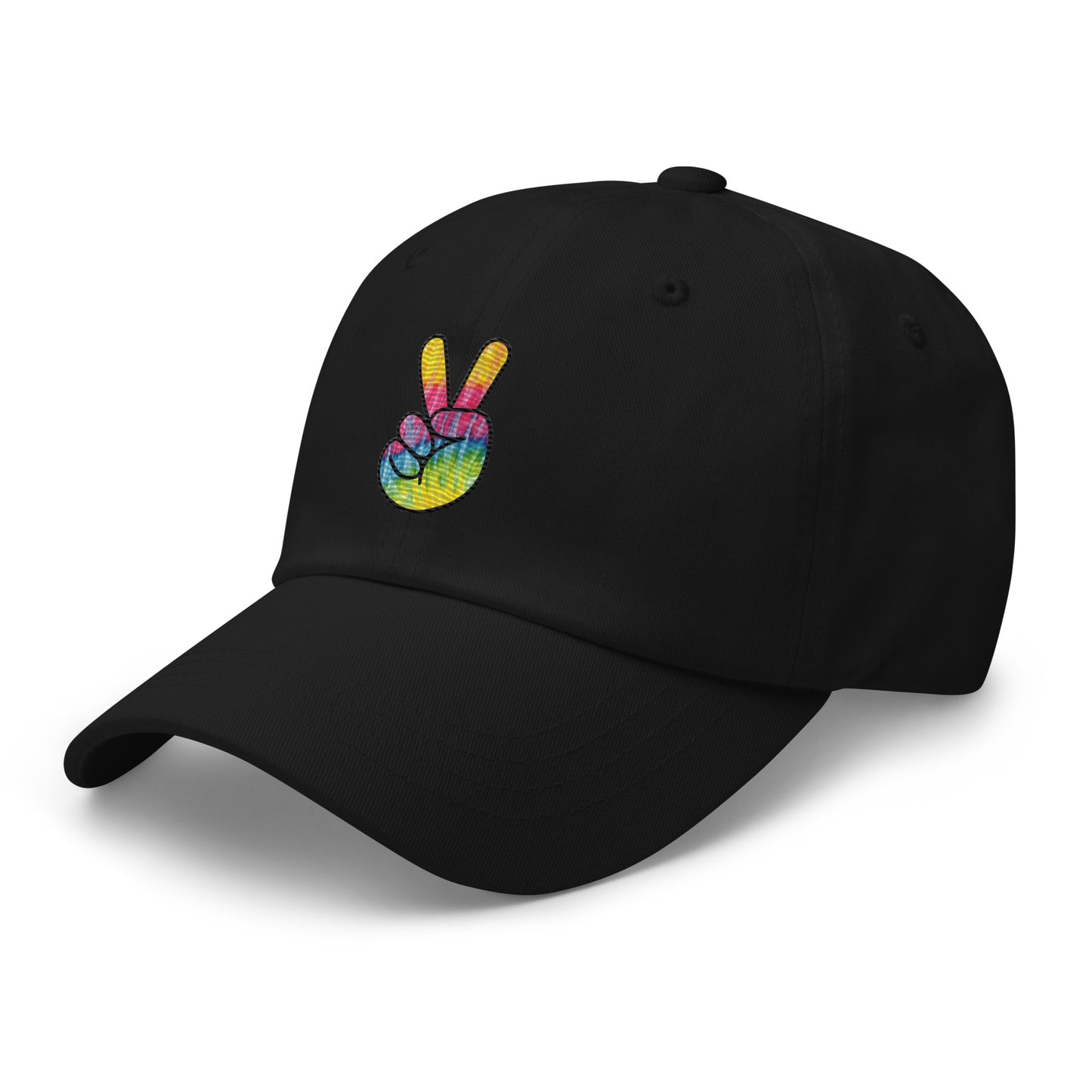 Tie Dye Peace Dad hat