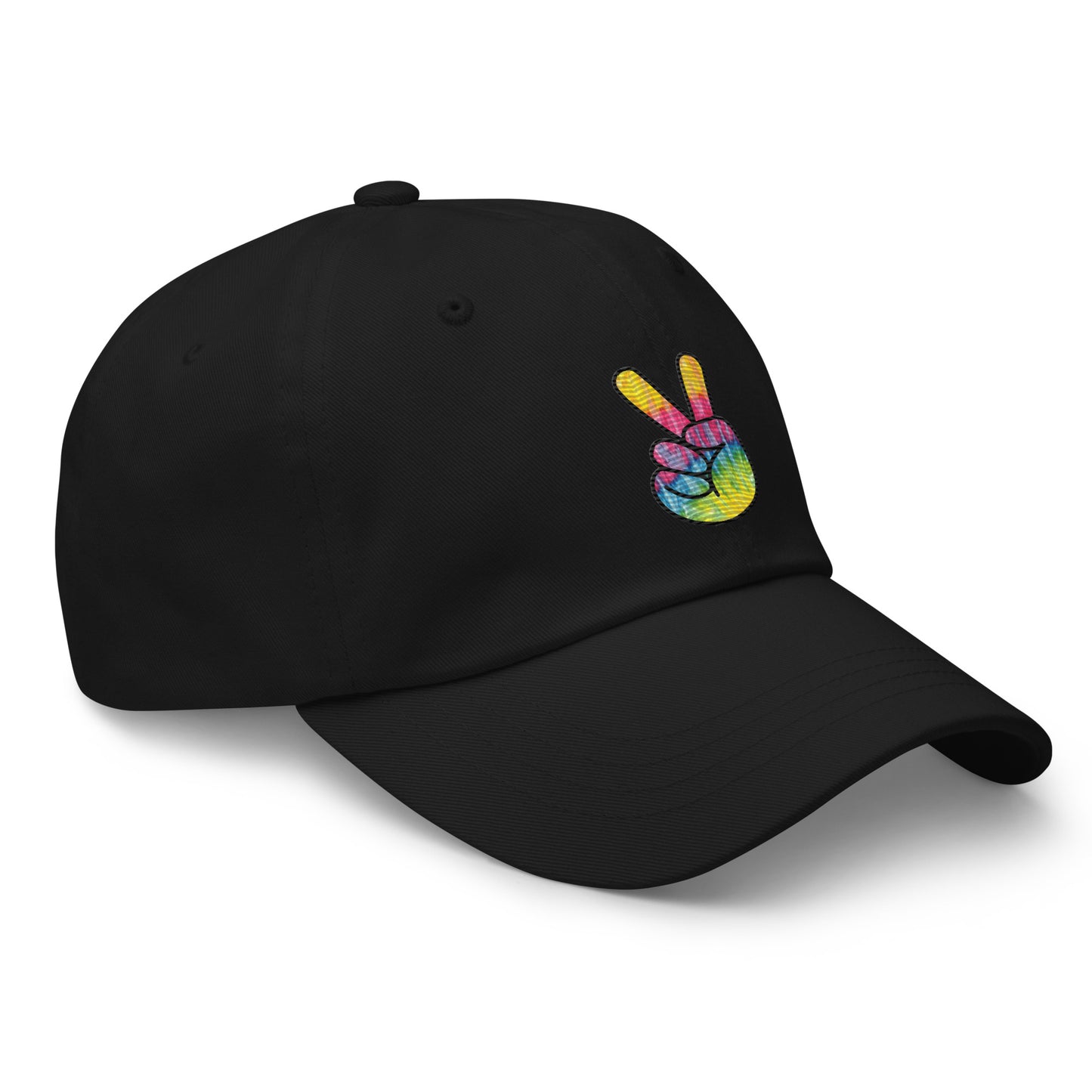 Tie Dye Peace Dad hat