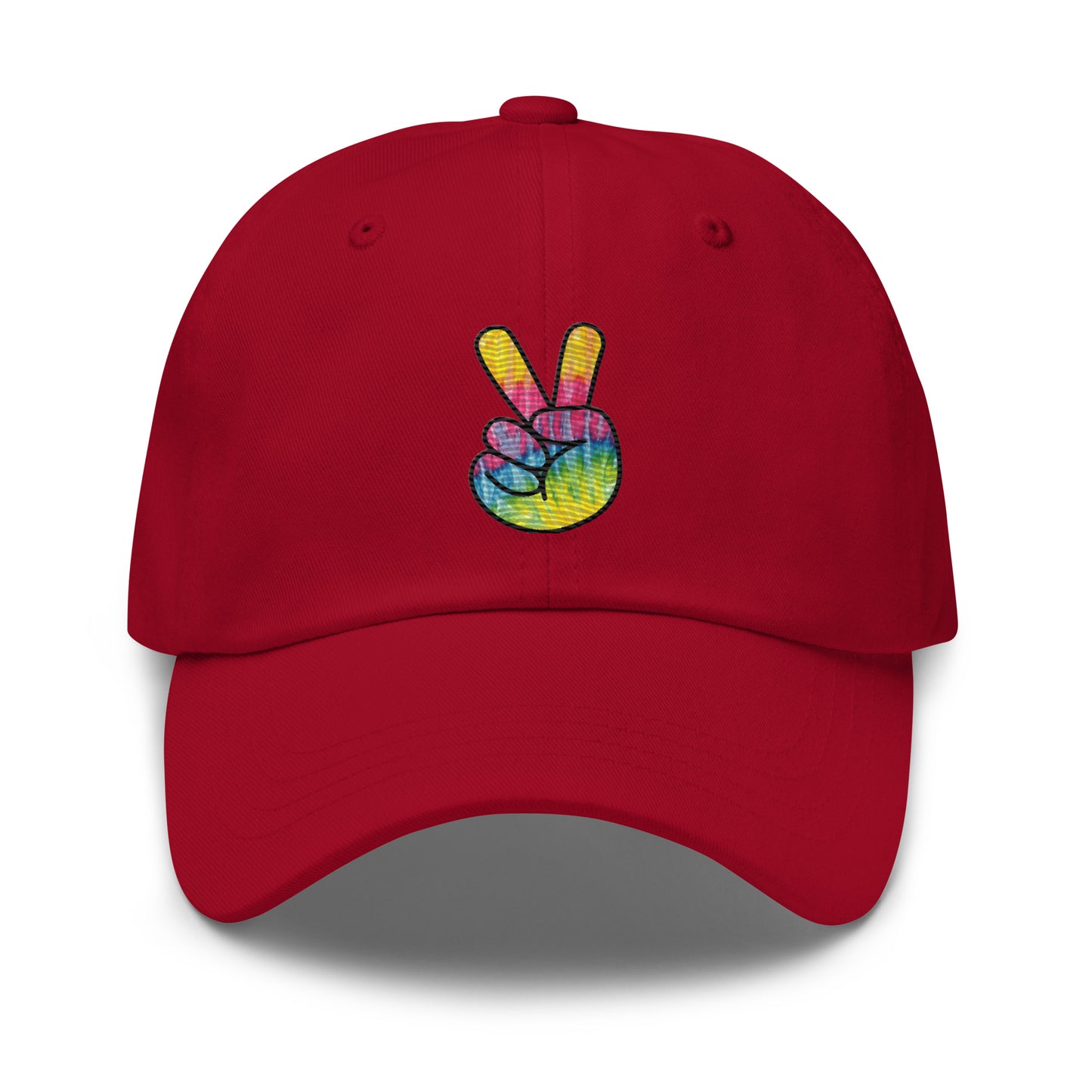 Tie Dye Peace Dad hat